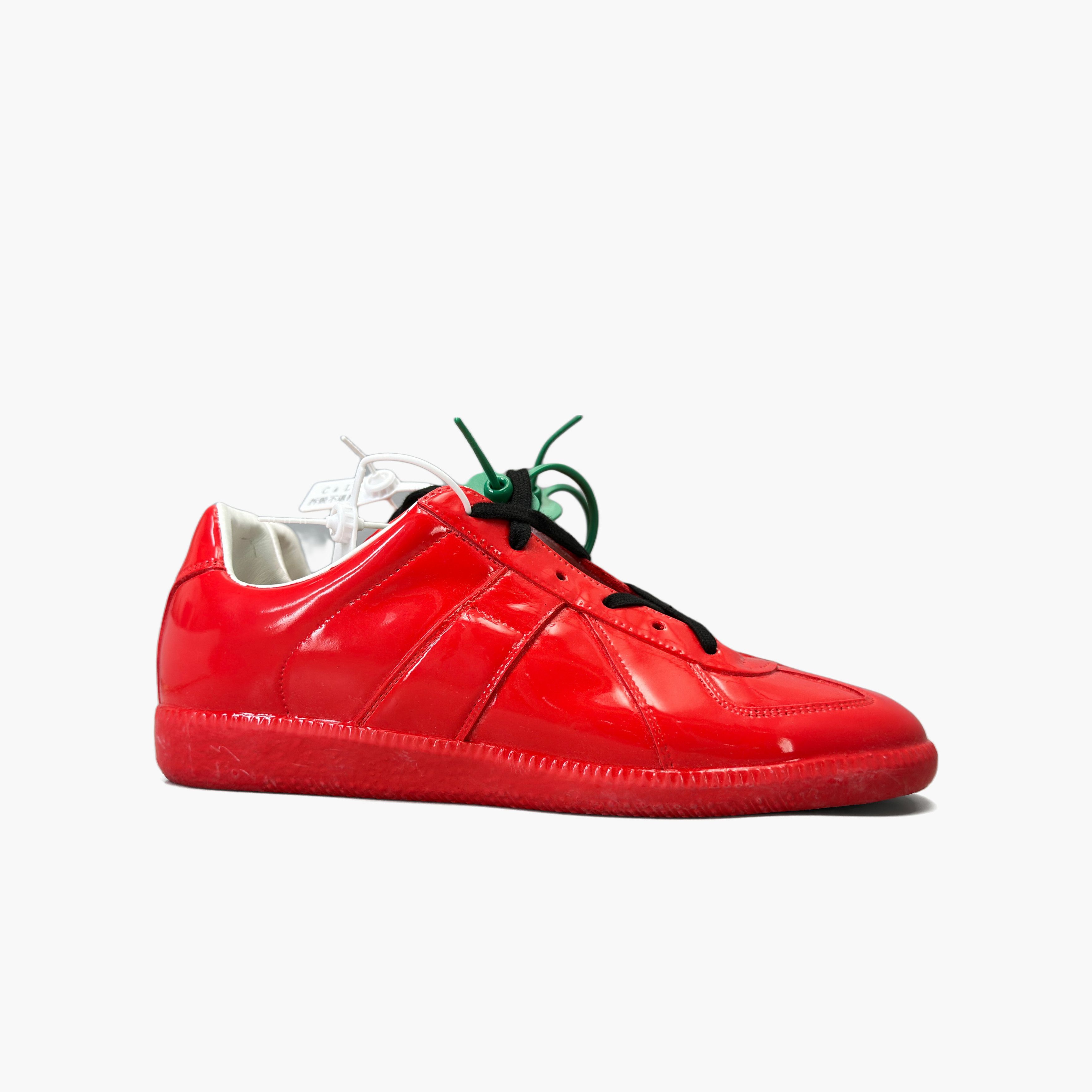 Maison Margiela Maison Margiela Replica Patent Leather Sneakers Size 38.5 Size US 8.5 / IT 38.5 - 4 Thumbnail