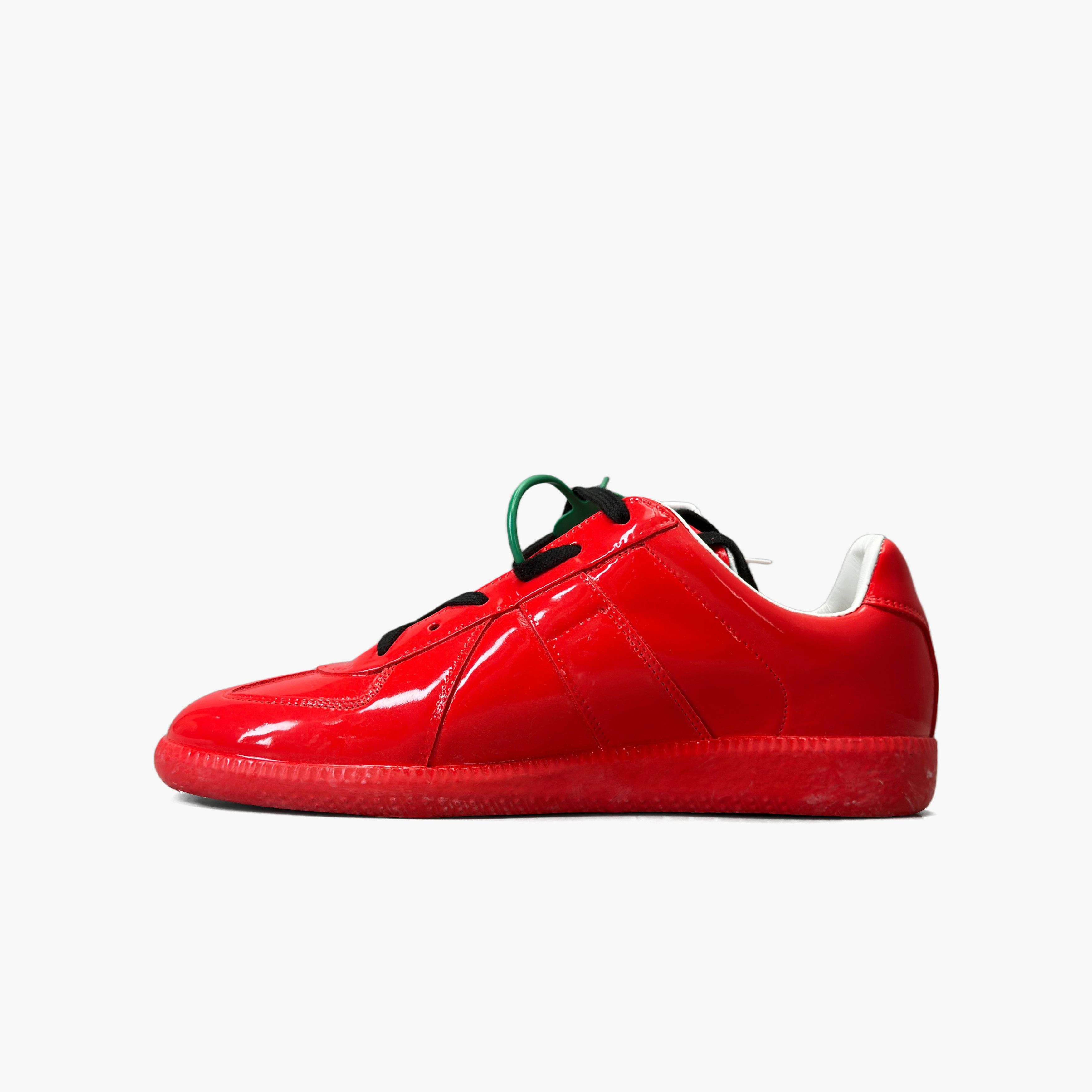 Maison Margiela Maison Margiela Replica Patent Leather Sneakers Size 38.5 Size US 8.5 / IT 38.5 - 3 Thumbnail