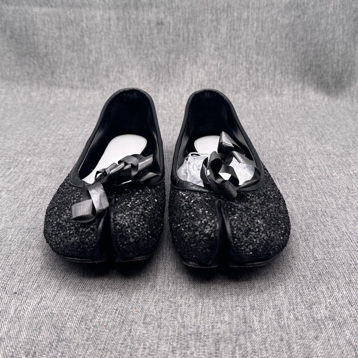 Maison Margiela Maison Margiela Black Glitter Tabi Flats Size 36 Size US 6 / IT 36 - 7 Thumbnail