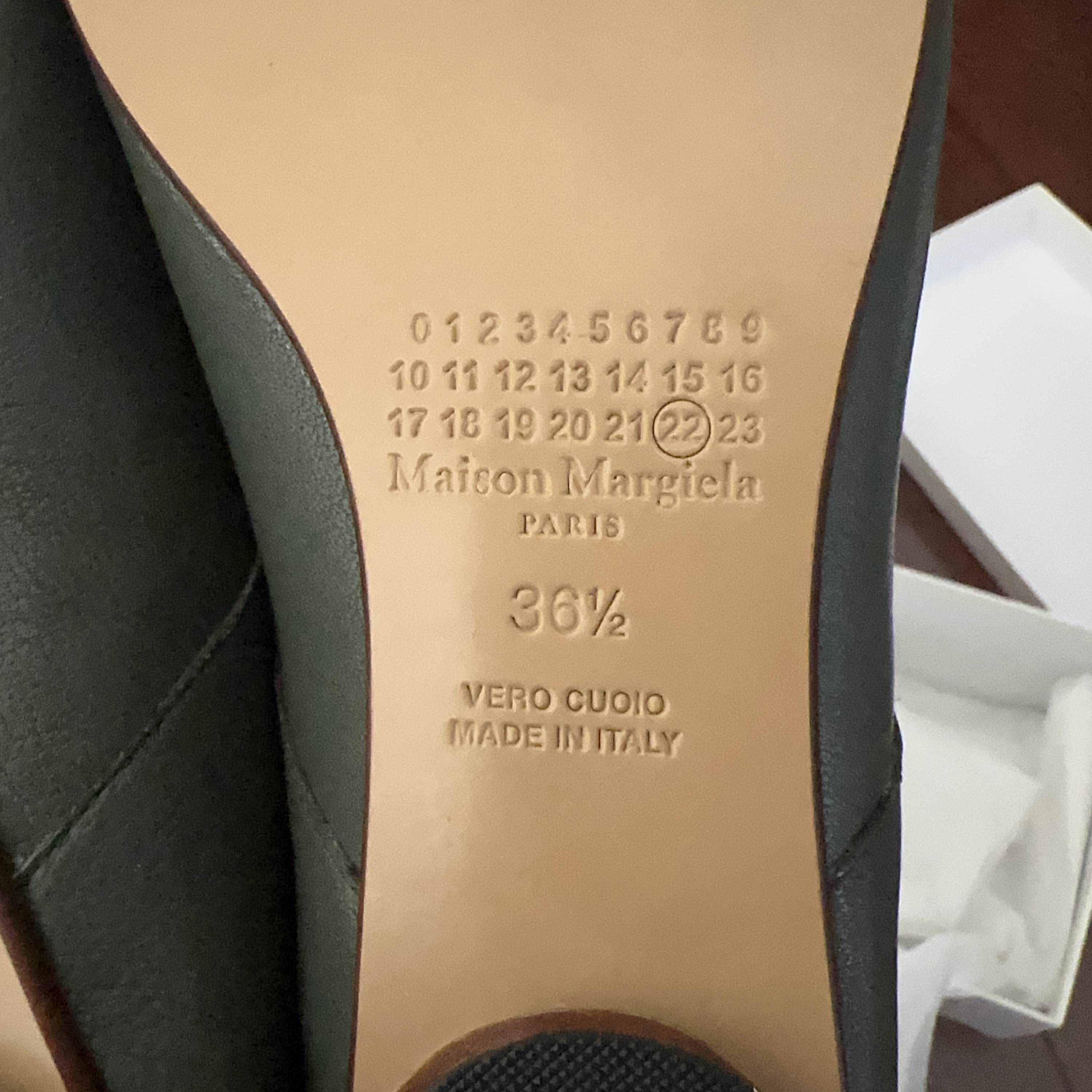 Maison Margiela Maison Margiela Green Tabi Flats Size 36.5 Size US 6.5 / IT 36.5 - 5 Thumbnail