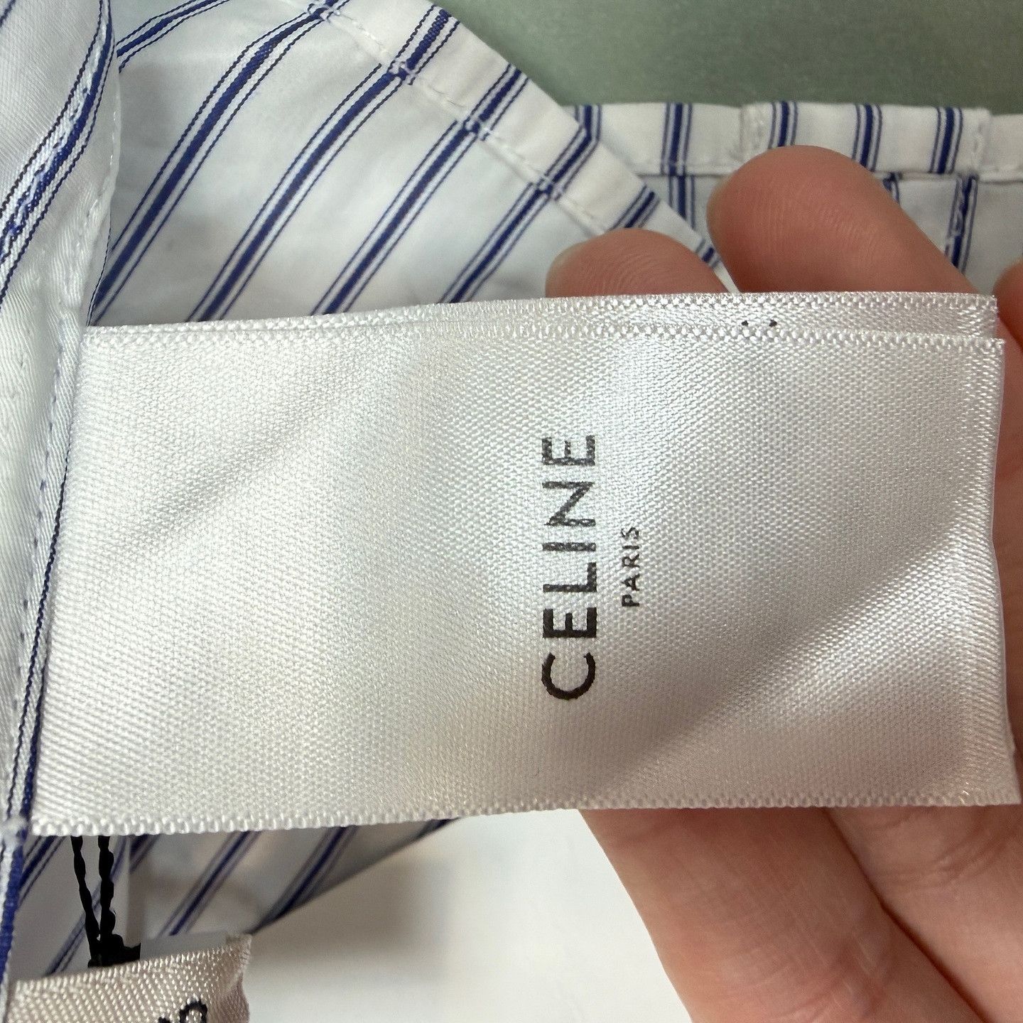 Celine Celine Striped Cotton Shirt Size 36 Size XS / US 0-2 / IT 36-38 - 4 Thumbnail