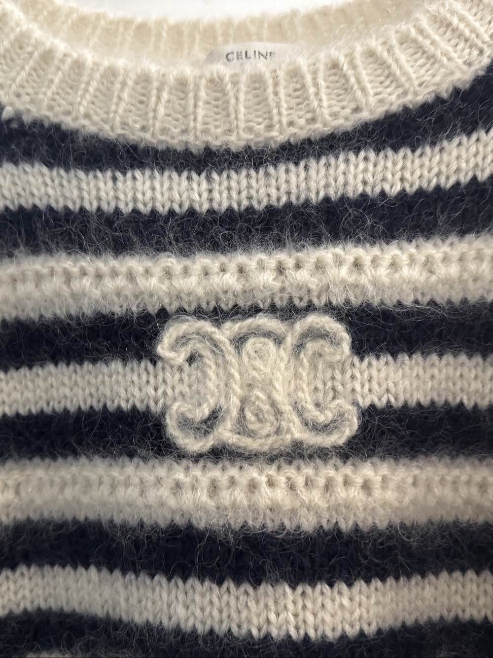 Celine Celine Striped Mohair Blend Sweater Size M Size M / US 6-8 / IT 42-44 - 5 Thumbnail
