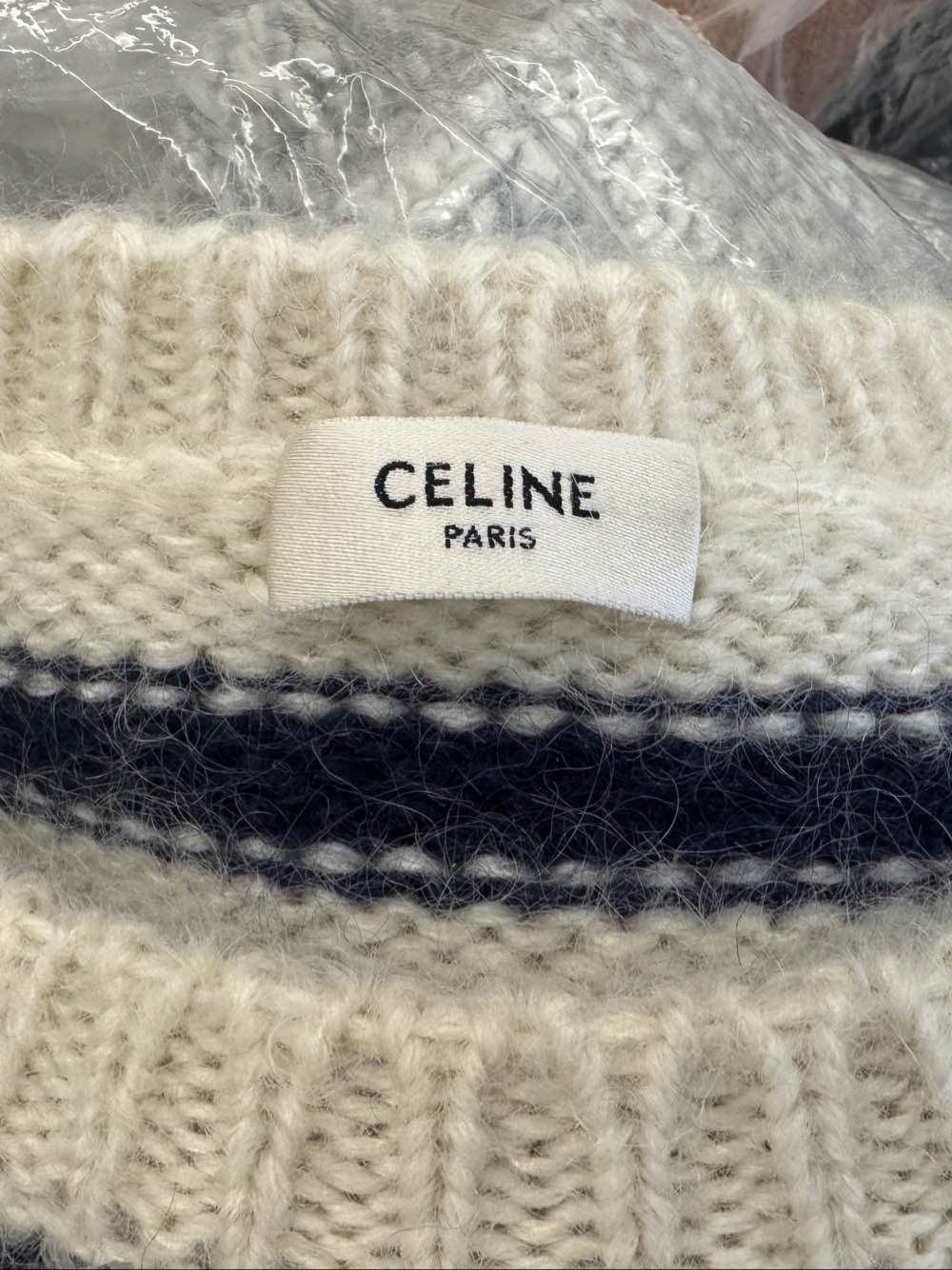 Celine Celine Striped Mohair Blend Sweater Size M Size M / US 6-8 / IT 42-44 - 3 Thumbnail