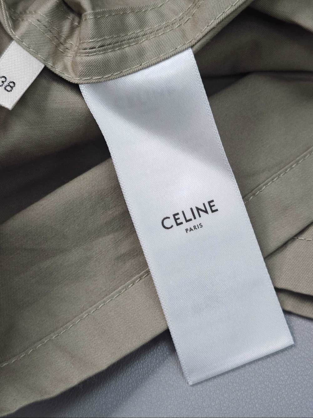 Celine Celine Cotton Button-Up Utility Mini Dress Size 38 Size S / US 4 / IT 40 - 4 Thumbnail