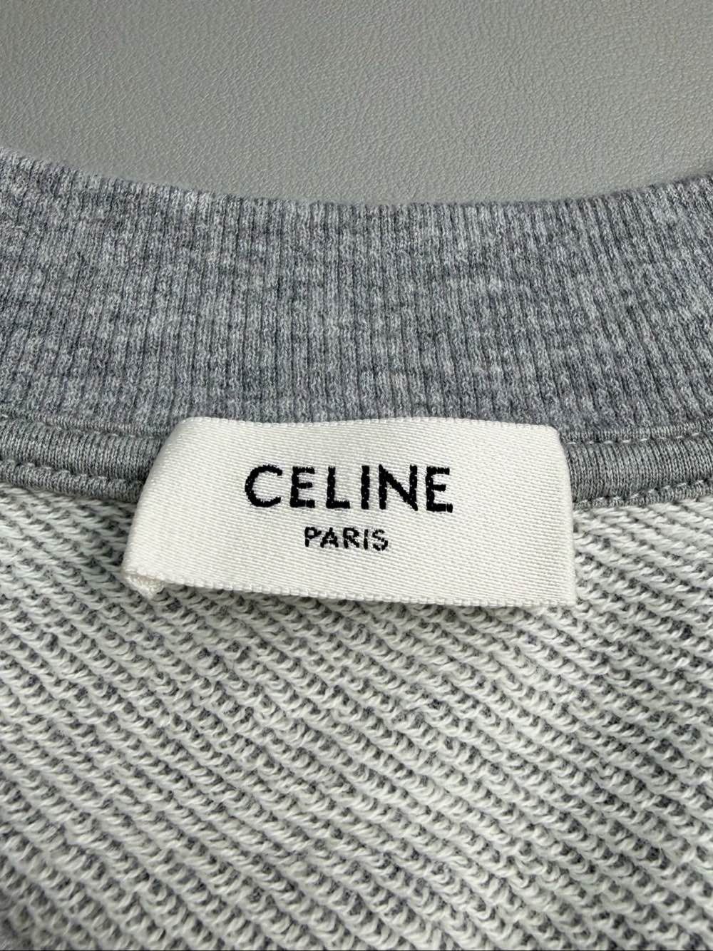 Celine Celine Logo Print Short Sleeve Sweatshirt XS Size XS / US 0-2 / IT 36-38 - 3 Thumbnail