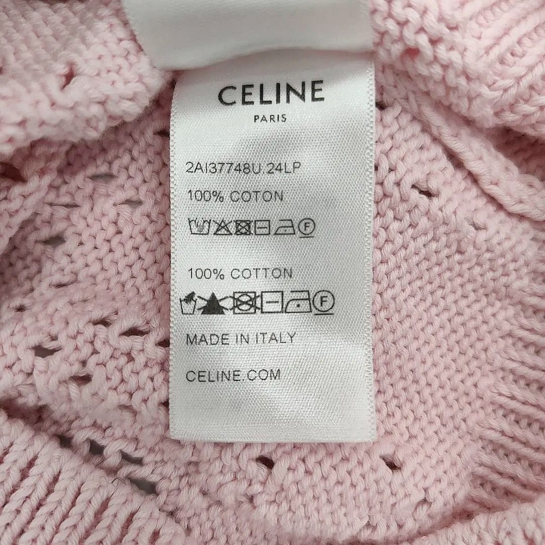 Celine CELINE Pink Knit Button Up Cardigan Size XS Size XS / US 0-2 / IT 36-38 - 5 Thumbnail