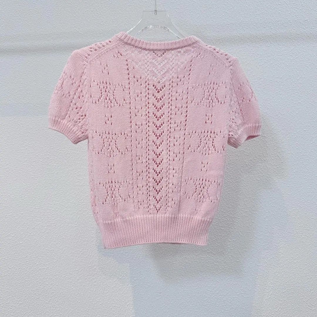 Celine CELINE Pink Knit Button Up Cardigan Size XS Size XS / US 0-2 / IT 36-38 - 2 Thumbnail