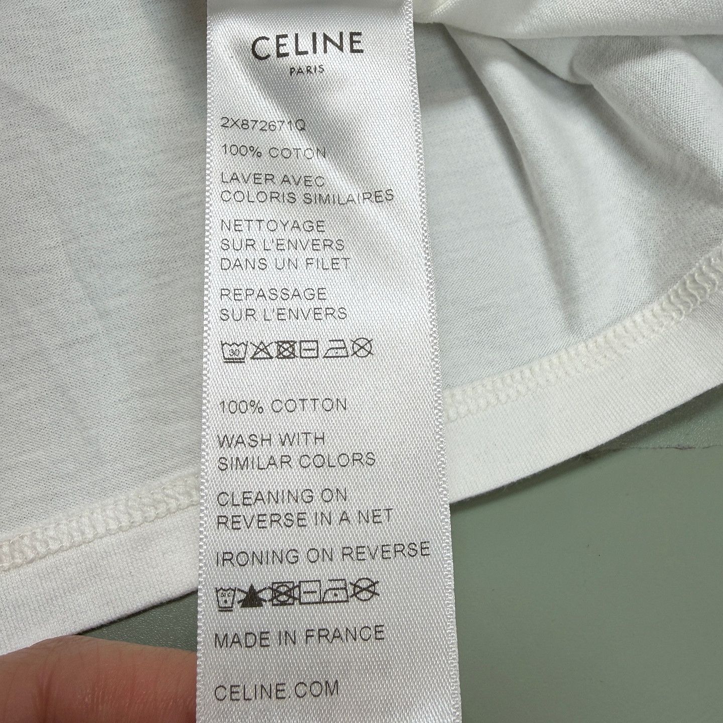 Celine CELINE Logo T-Shirt Size L Size US L / EU 52-54 / 3 - 4 Thumbnail