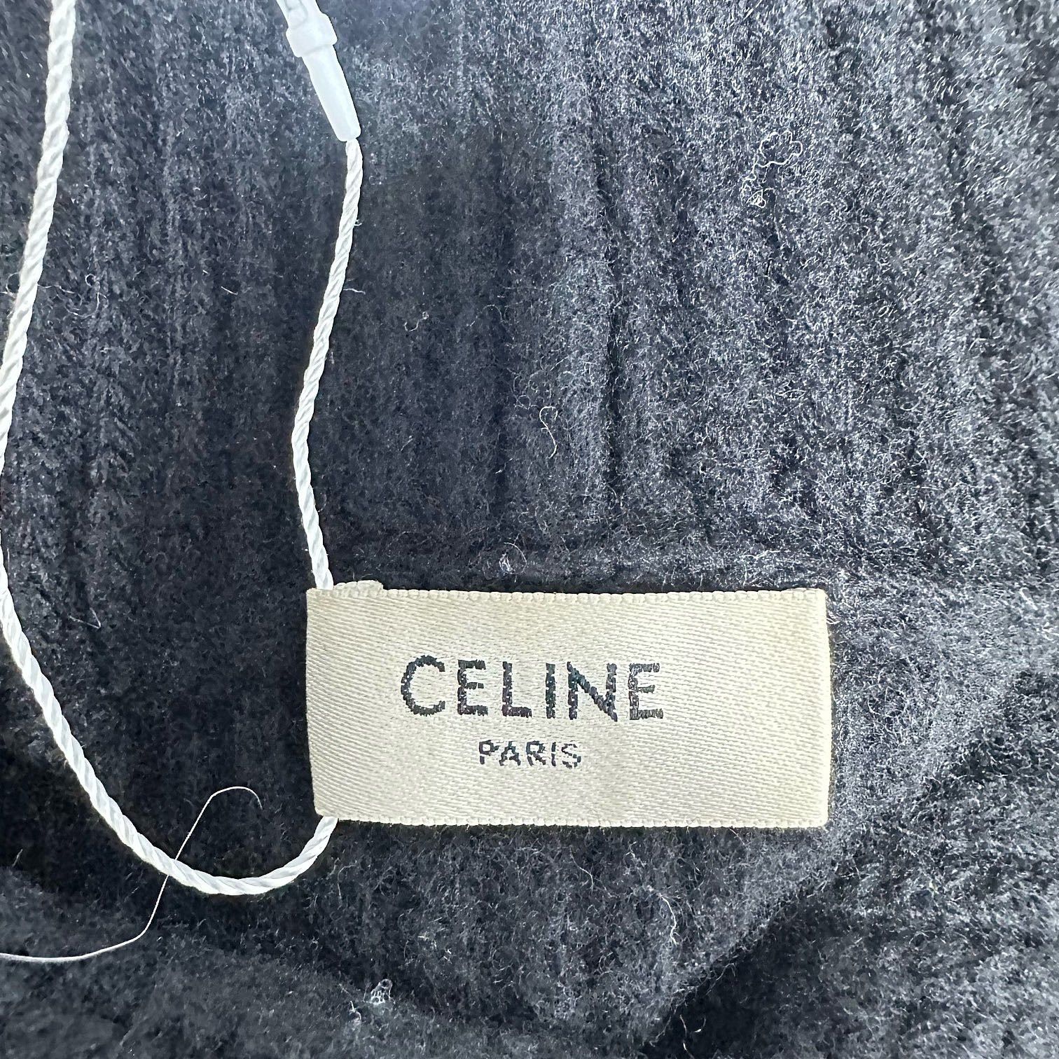 Celine Celine Logo Knit Hoodie Size M Size US M / EU 48-50 / 2 - 3 Thumbnail