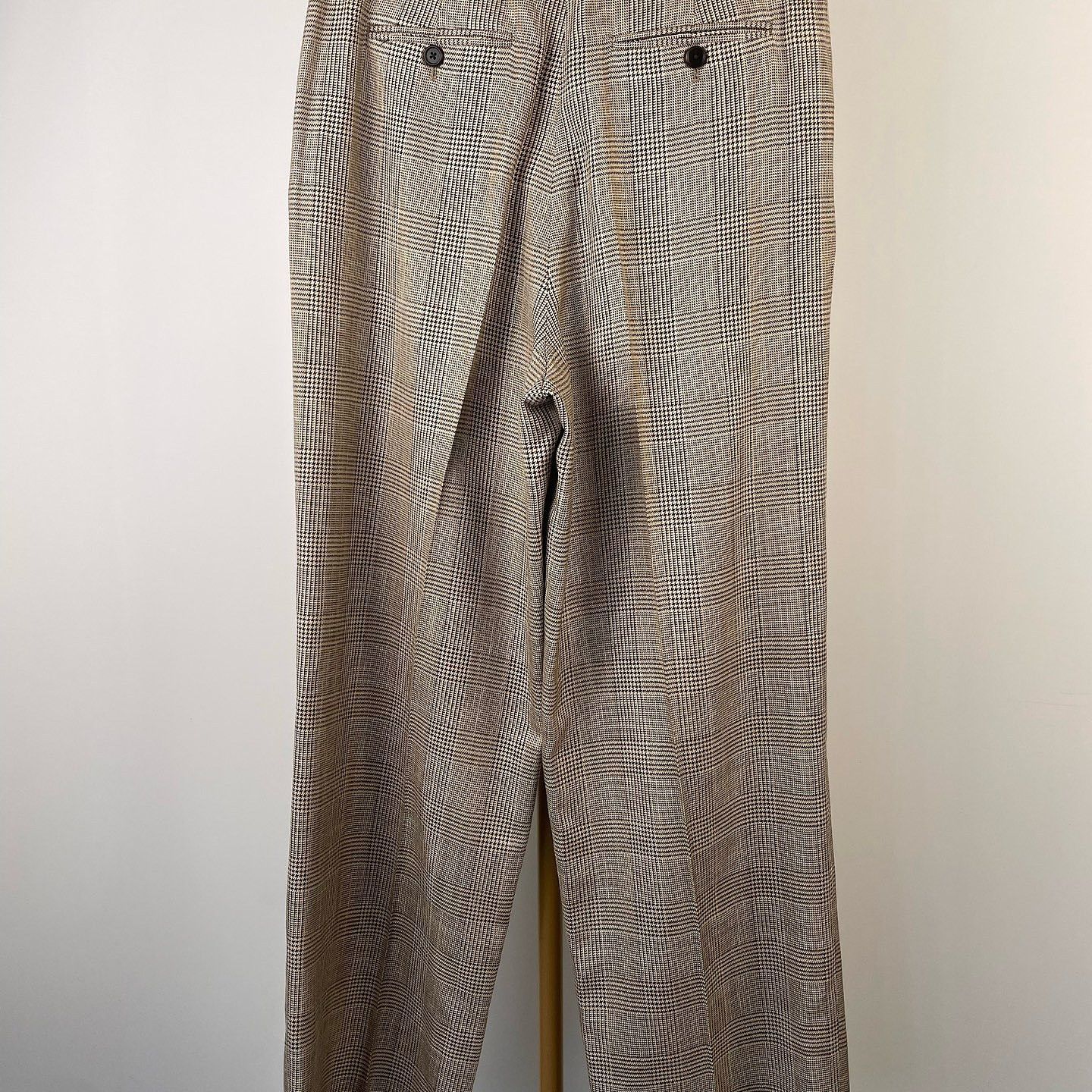 Celine CELINE Plaid Silk Blend Pants Size 38 Size 27" / US 4 / IT 40 - 2 Thumbnail