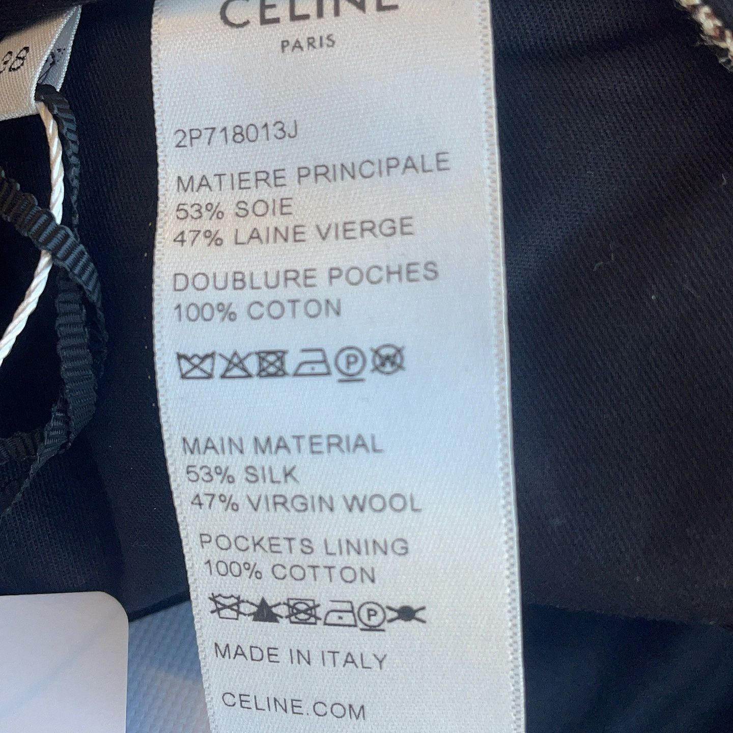 Celine CELINE Plaid Silk Blend Pants Size 38 Size 27" / US 4 / IT 40 - 5 Thumbnail