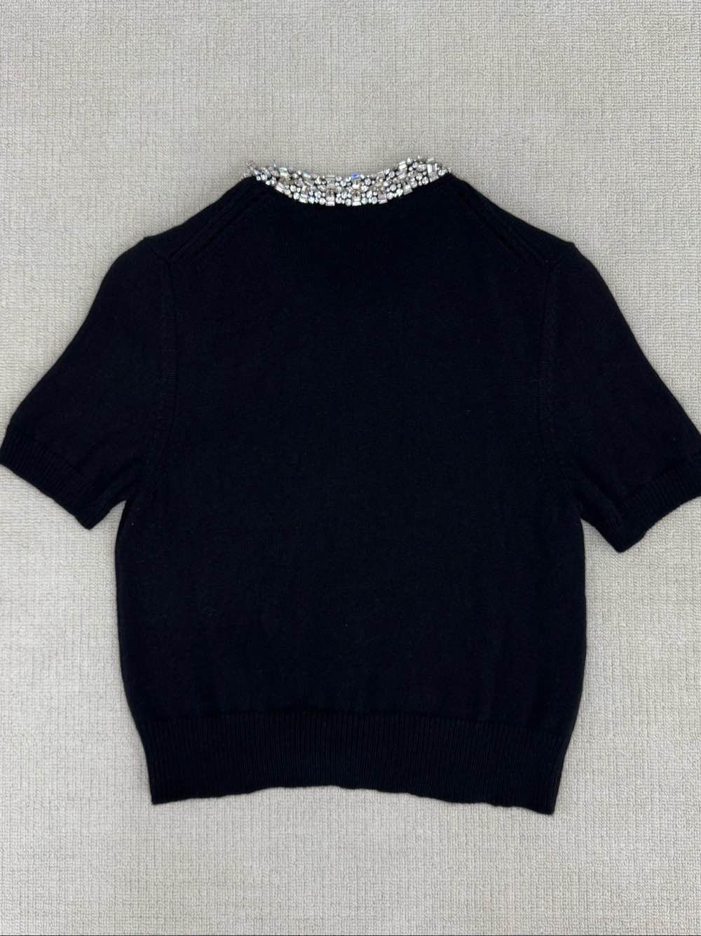 Celine Celine Crystal Collar Cashmere Cardigan Size S Size S / US 4 / IT 40 - 2 Thumbnail