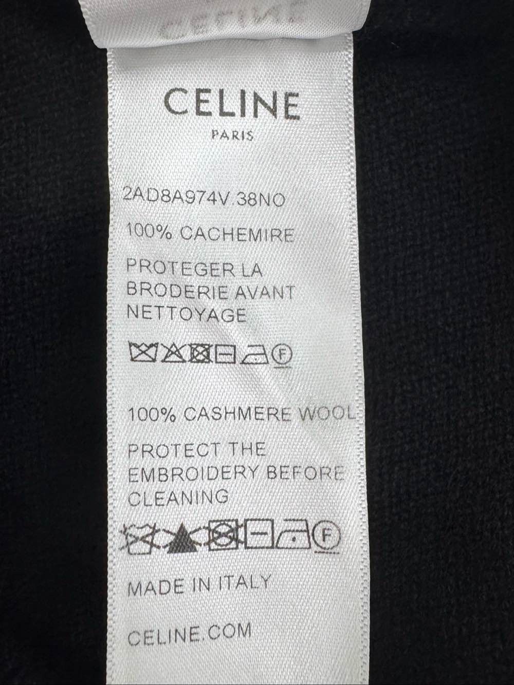 Celine Celine Crystal Collar Cashmere Cardigan Size S Size S / US 4 / IT 40 - 7 Thumbnail