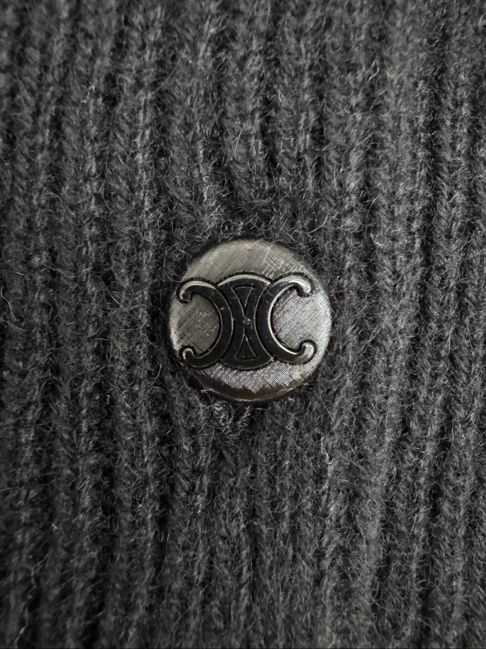 Celine Celine Crystal Collar Cashmere Cardigan Size S Size S / US 4 / IT 40 - 5 Thumbnail