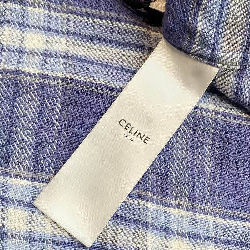 Celine CELINE Plaid Button Up Shirt Size 38 Size S / US 4 / IT 40 - 4 Thumbnail
