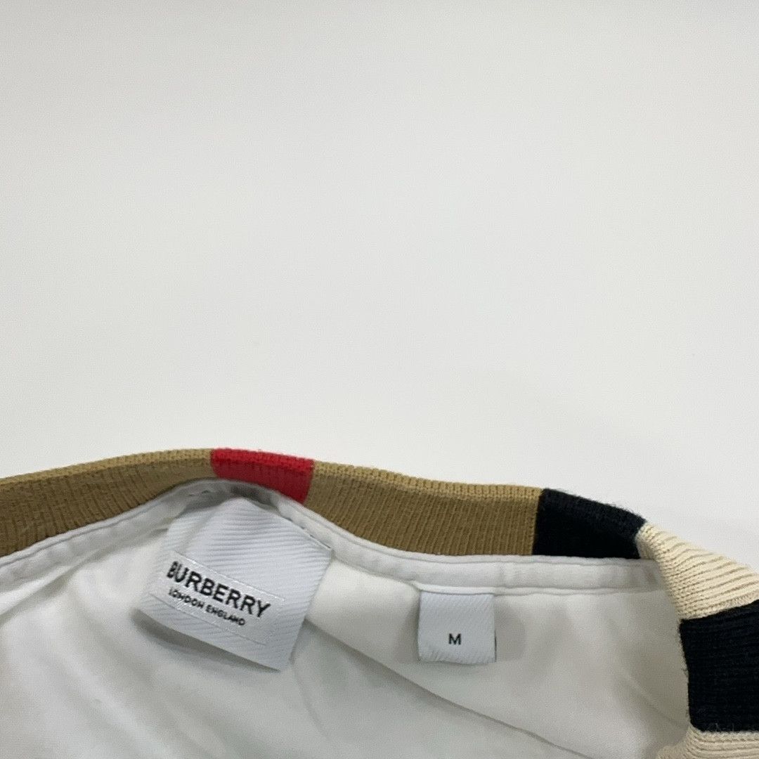 Burberry Burberry Check Collar Long Sleeve T-Shirt Size M Size US M / EU 48-50 / 2 - 4 Thumbnail