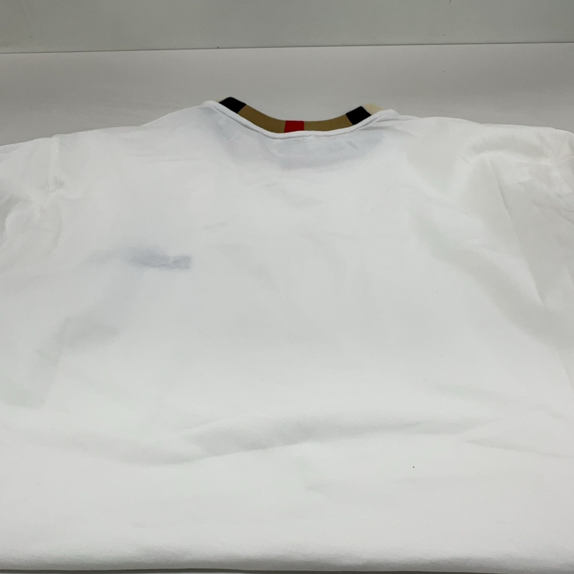 Burberry Burberry Check Collar Long Sleeve T-Shirt Size M Size US M / EU 48-50 / 2 - 6 Thumbnail