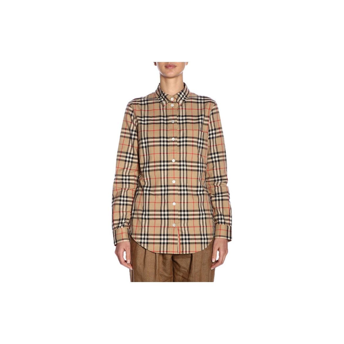 Burberry Burberry Check Print Button Up Shirt US 6 Size M / US 6-8 / IT 42-44 - 9 Thumbnail