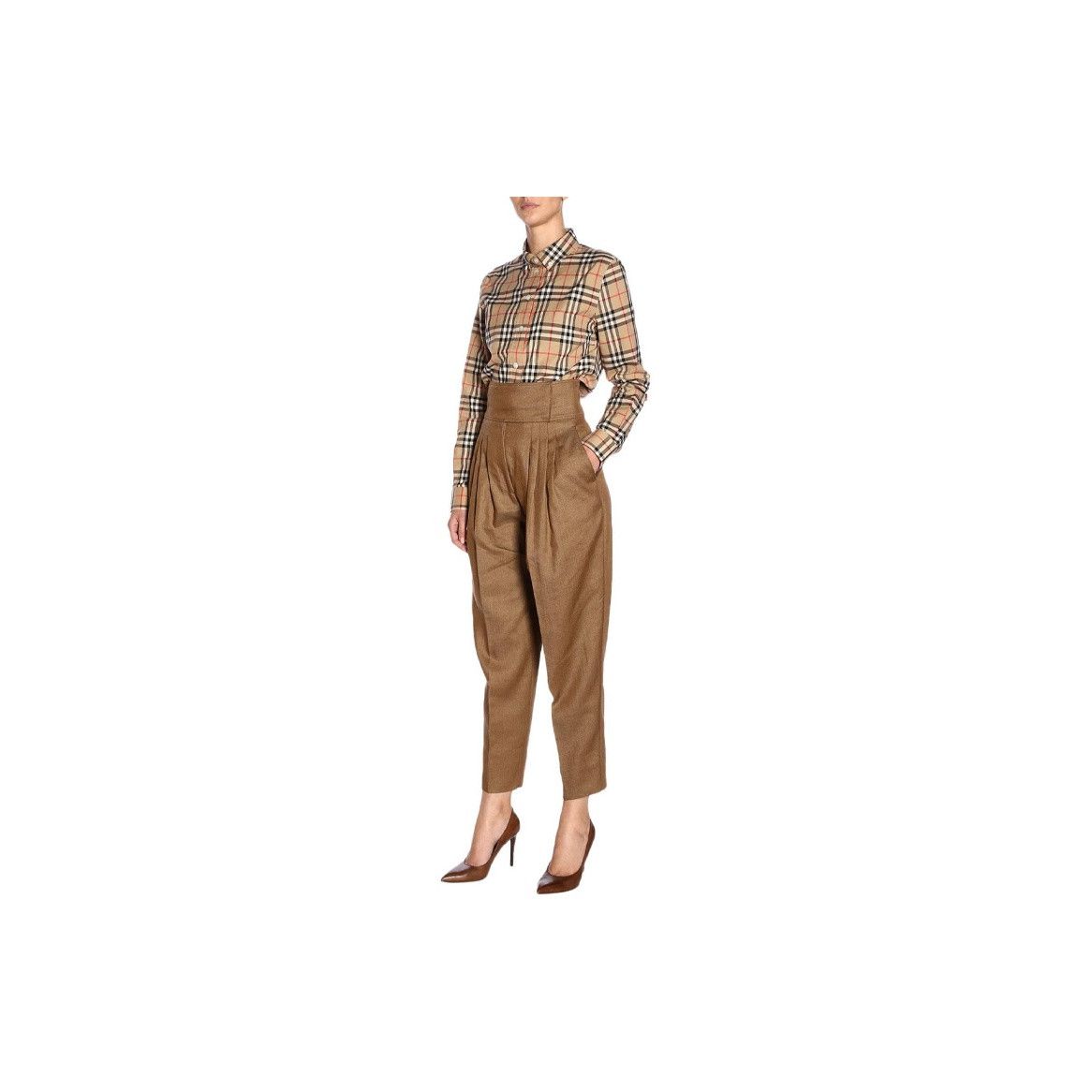 Burberry Burberry Check Print Button Up Shirt US 6 Size M / US 6-8 / IT 42-44 - 10 Thumbnail