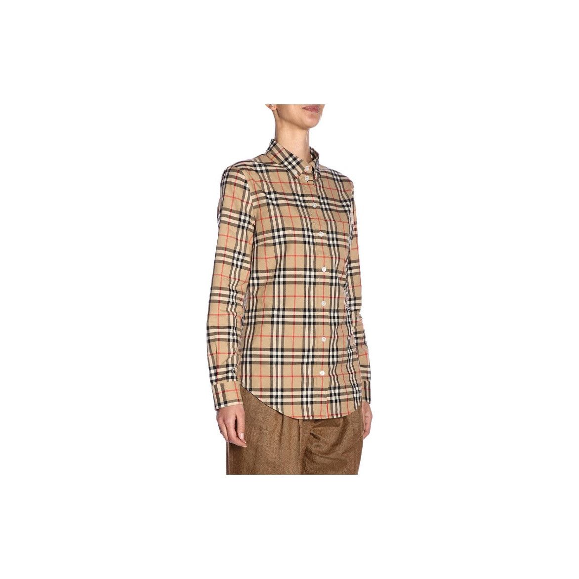 Burberry Burberry Check Print Button Up Shirt US 6 Size M / US 6-8 / IT 42-44 - 8 Thumbnail