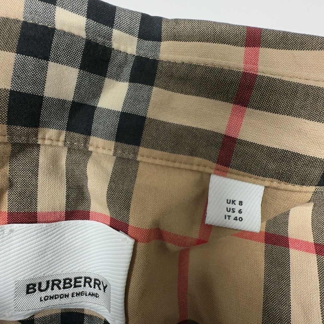 Burberry Burberry Check Print Button Up Shirt US 6 Size M / US 6-8 / IT 42-44 - 3 Thumbnail