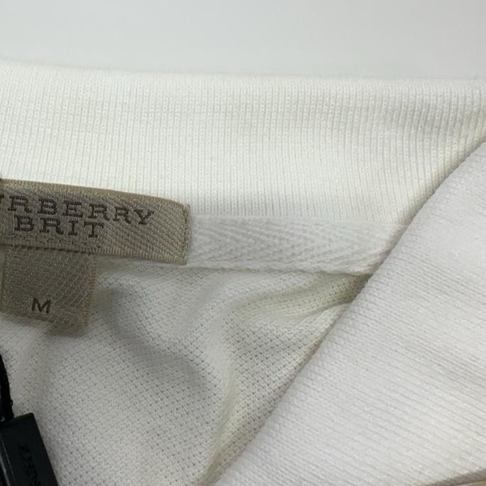 Burberry Burberry White Polo Shirt Size M Size US M / EU 48-50 / 2 - 8 Thumbnail