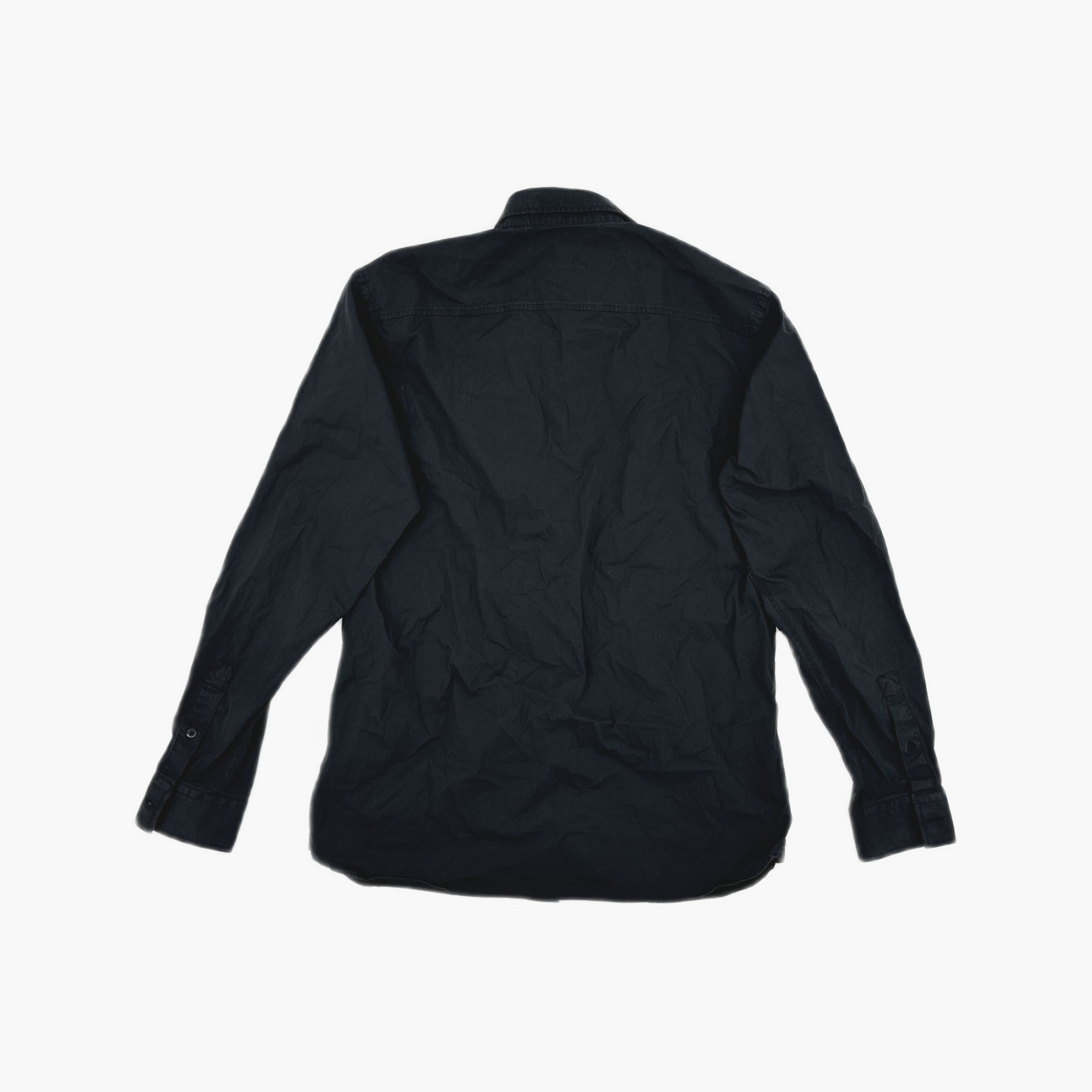 Burberry Burberry Black Logo Embroidered Button Up Shirt Size L Size US L / EU 52-54 / 3 - 2 Thumbnail