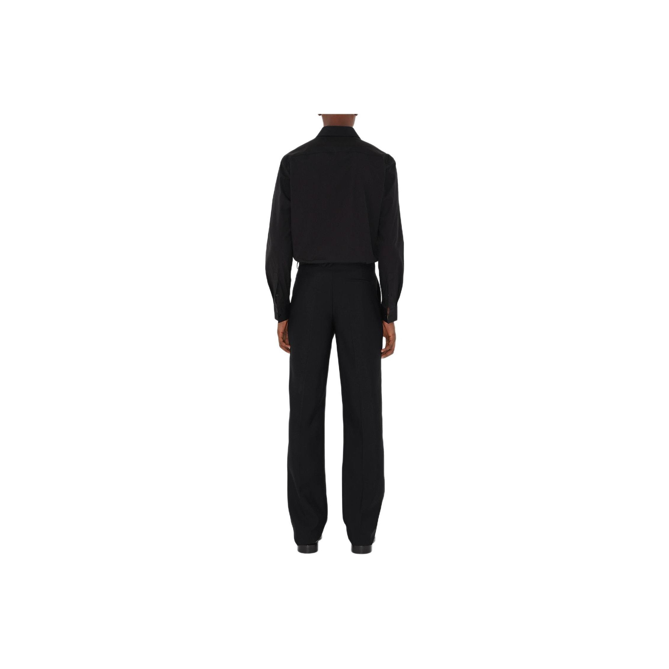 Burberry Burberry Black Logo Embroidered Button Up Shirt Size L Size US L / EU 52-54 / 3 - 9 Thumbnail