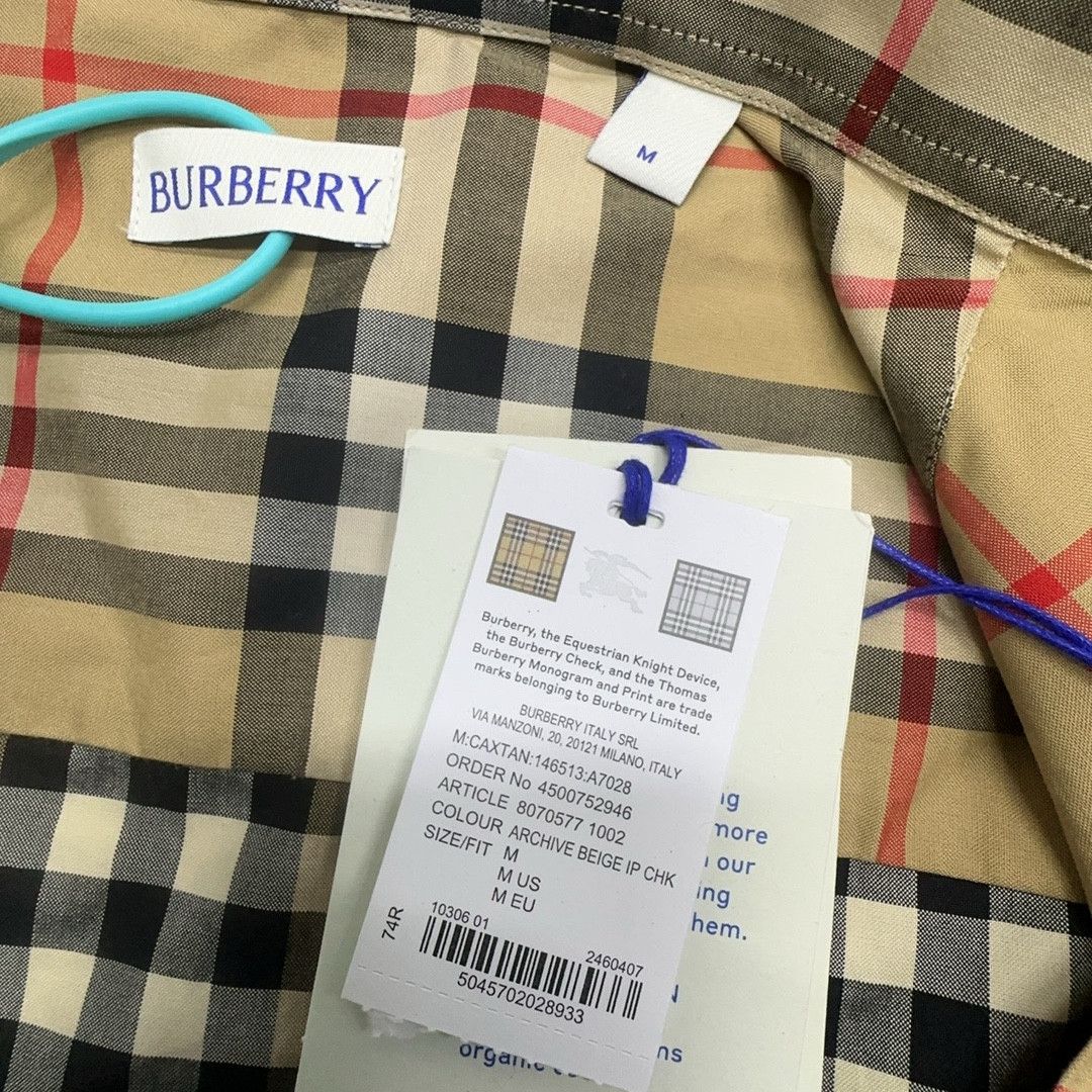 Burberry Burberry Archive Beige Check Shirt Size M Size US M / EU 48-50 / 2 - 2 Thumbnail
