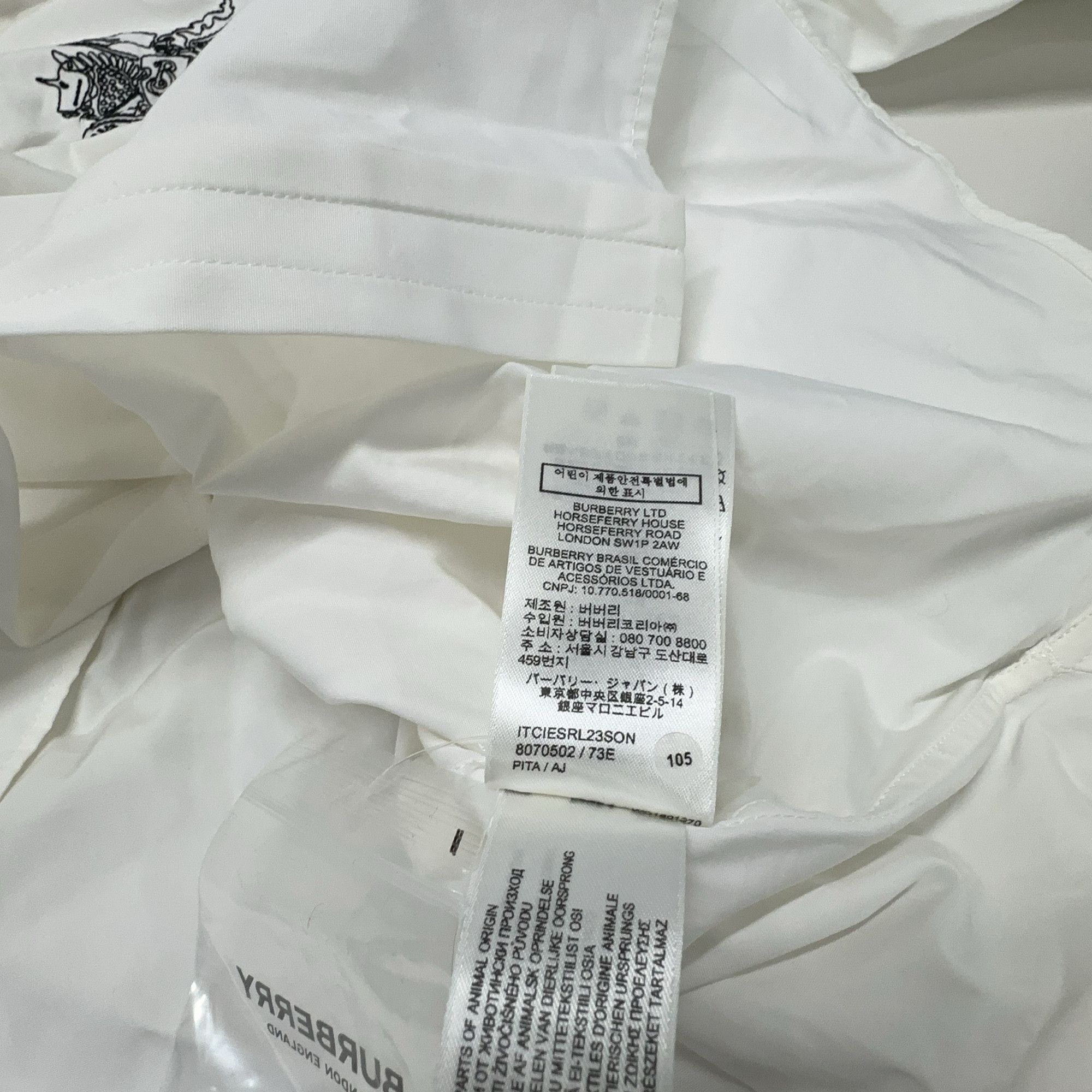 Burberry Burberry Embroidered Knight Button Up Shirt Size XL Size US S / EU 44-46 / 1 - 5 Thumbnail
