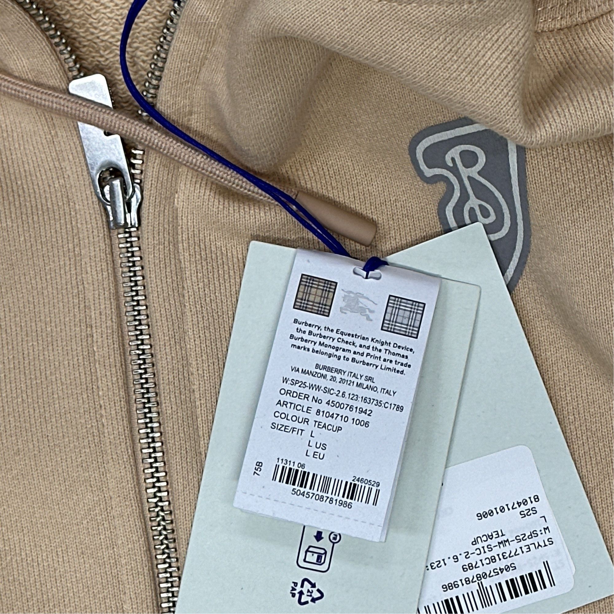 Burberry Burberry Equestrian Knight Logo Hoodie Size L Size L / US 10 / IT 46 - 3 Thumbnail