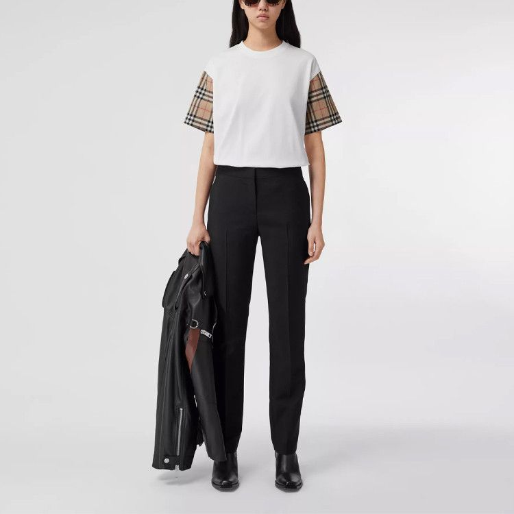 Burberry Burberry Check Sleeve T-Shirt Size L Size L / US 10 / IT 46 - 14 Thumbnail