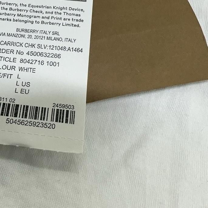 Burberry Burberry Check Sleeve T-Shirt Size L Size L / US 10 / IT 46 - 8 Thumbnail