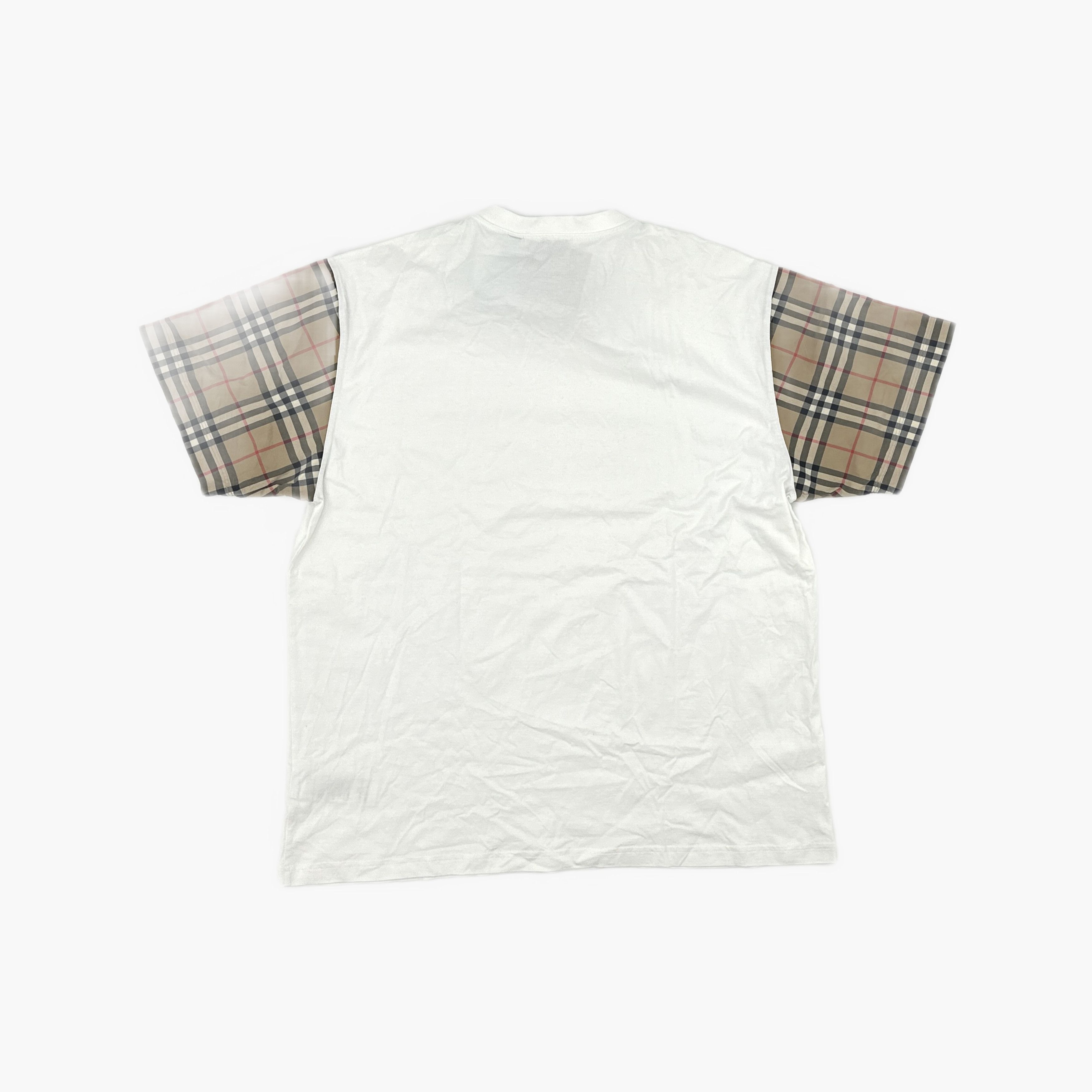 Burberry Burberry Check Sleeve T-Shirt Size L Size L / US 10 / IT 46 - 2 Thumbnail