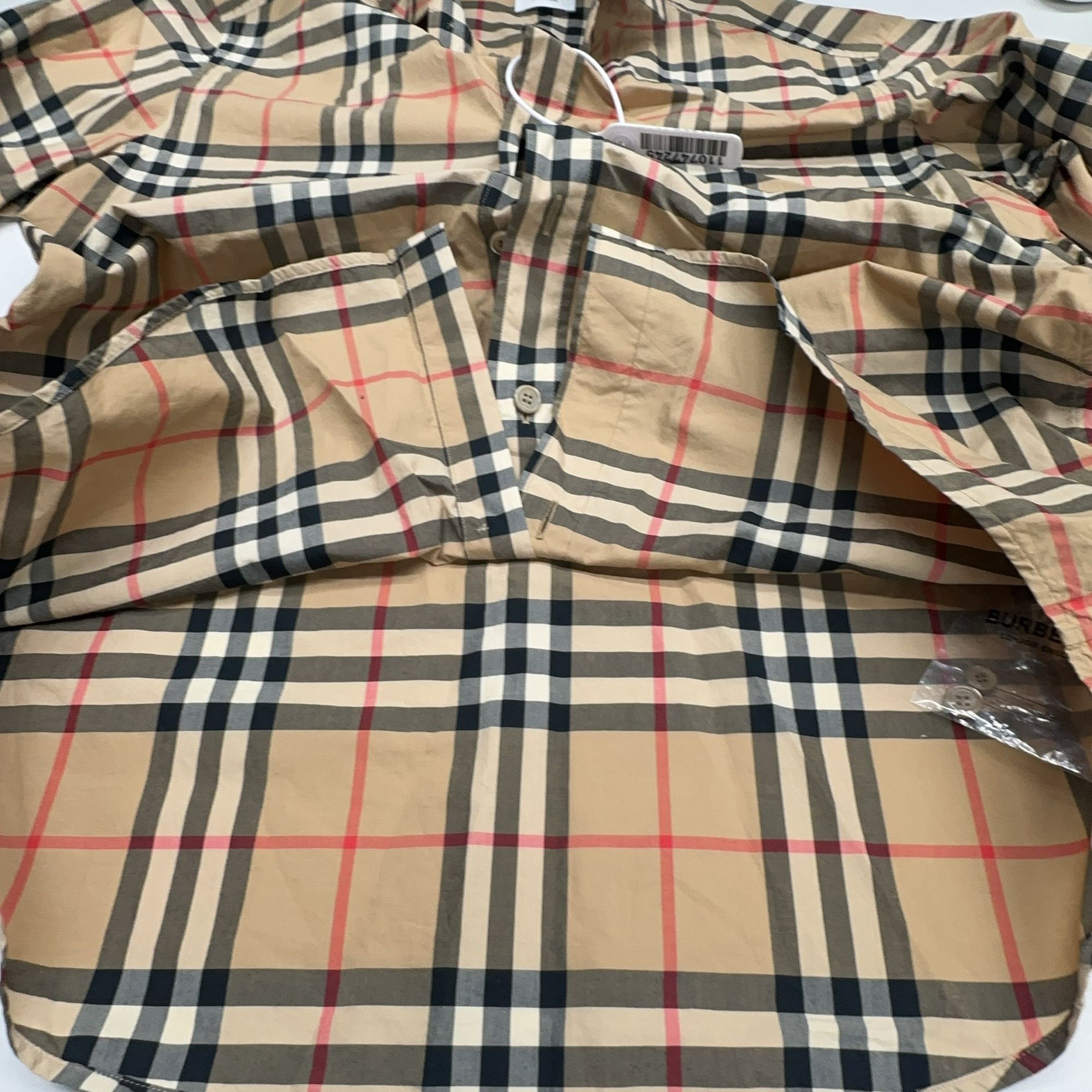 Burberry Burberry Check Cotton Button Up Shirt Size S Size US S / EU 44-46 / 1 - 6 Thumbnail