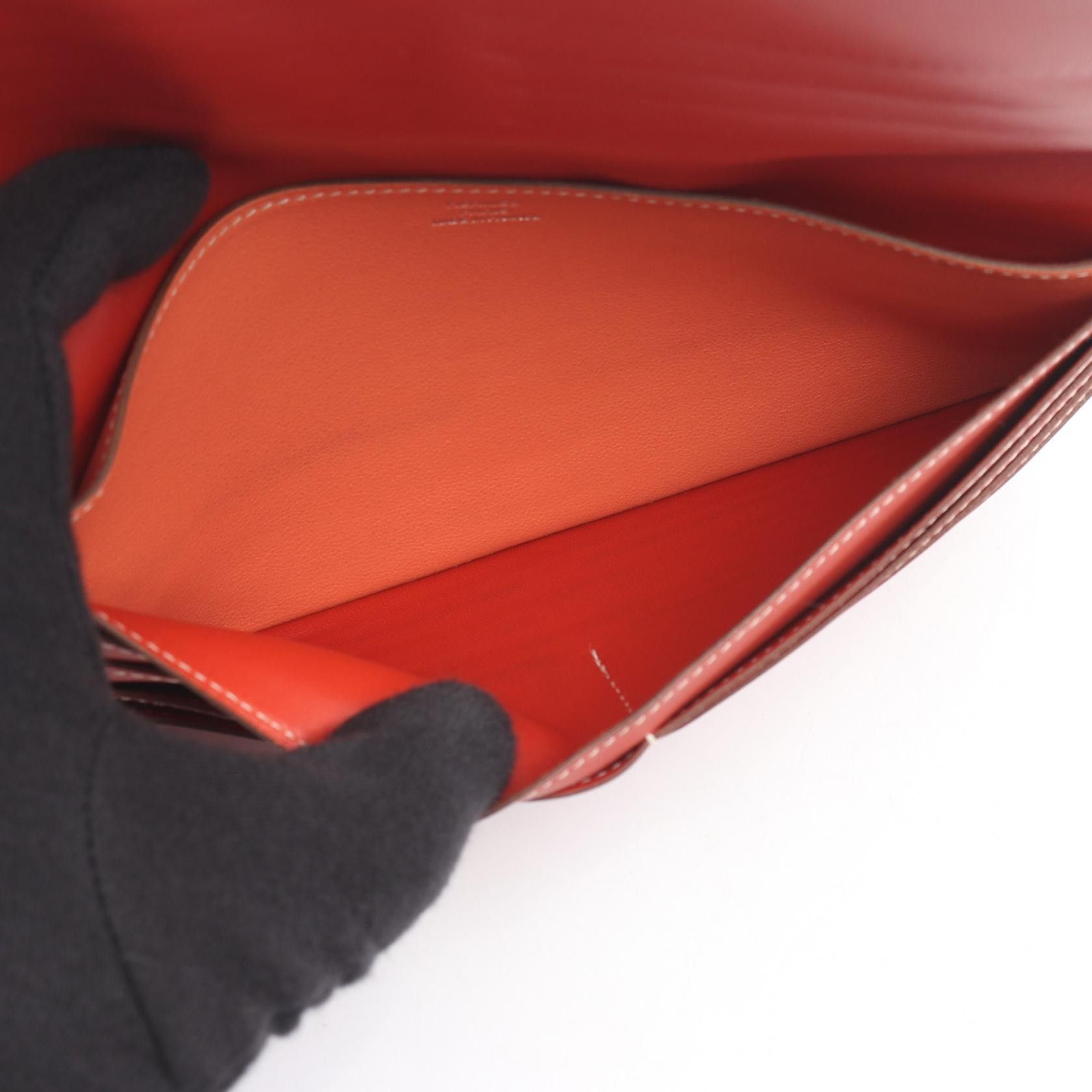 Hermes Hermes Hermes Dogon Long calfskin wallet Leather Long Wallet Q DUTY FREE for USA Size ONE SIZE - 9 Thumbnail