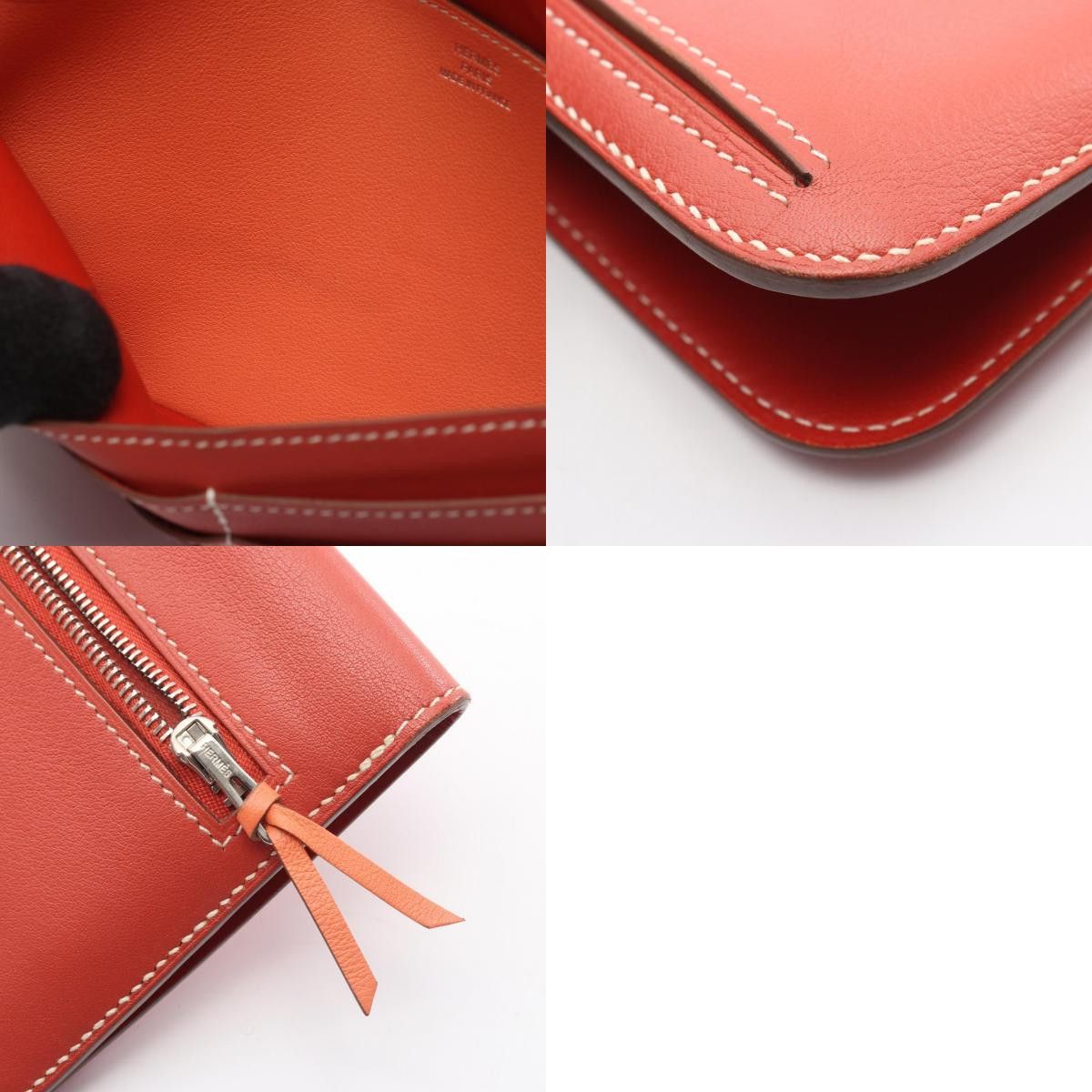 Hermes Hermes Hermes Dogon Long calfskin wallet Leather Long Wallet Q DUTY FREE for USA Size ONE SIZE - 10 Thumbnail