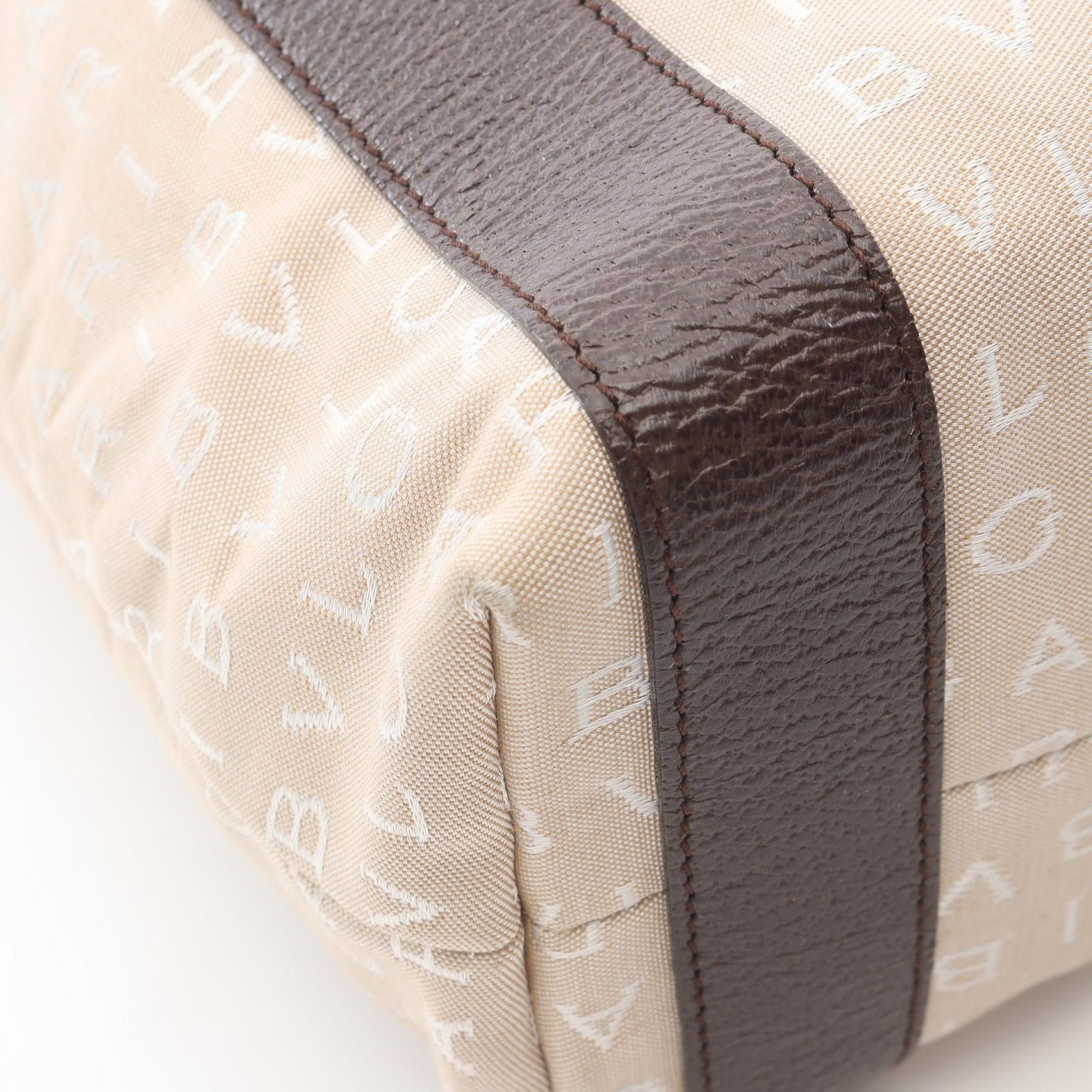 Bvlgari Bvlgari Bvlgari Logo Mania Canvas Leather Tote Bag Leather Tote Bag DUTY FREE for USA Size ONE SIZE - 6 Thumbnail