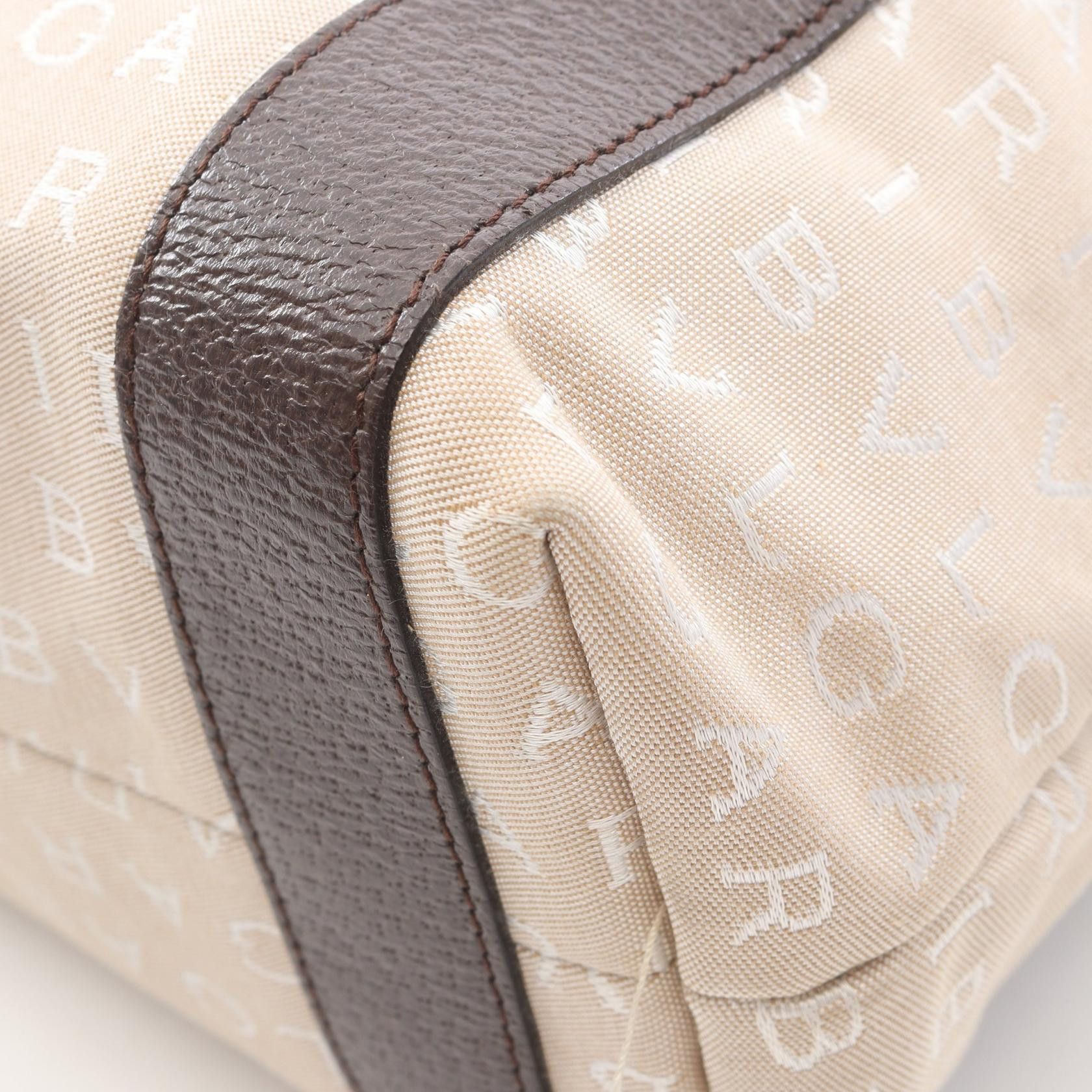 Bvlgari Bvlgari Bvlgari Logo Mania Canvas Leather Tote Bag Leather Tote Bag DUTY FREE for USA Size ONE SIZE - 7 Thumbnail