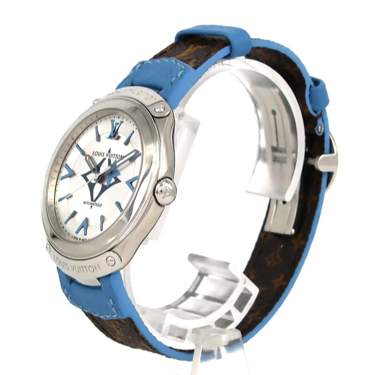 Louis Vuitton Louis Vuitton Louis Vuitton Tambour Fifty-Five Stainless Steel Watch Metal Automatic Q6G25 DUTY FREE for USA Size ONE SIZE - 2 Thumbnail