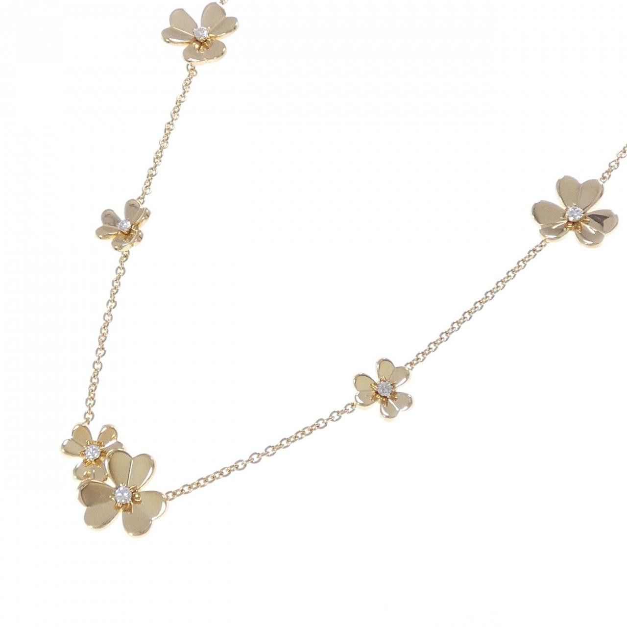 Van Cleef & Arpels Van Cleef & Arpels Van Cleef & Arpels Frivole 9 Flowers 18K Yellow Gold Diamond Necklace Precious Metal Necklace VCARD31500 DUTY FREE for USA Size ONE SIZE - 2 Thumbnail