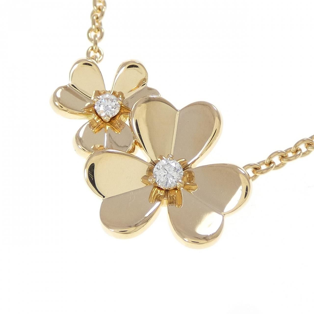 Van Cleef & Arpels Van Cleef & Arpels Van Cleef & Arpels Frivole 9 Flowers 18K Yellow Gold Diamond Necklace Precious Metal Necklace VCARD31500 DUTY FREE for USA Size ONE SIZE - 3 Thumbnail