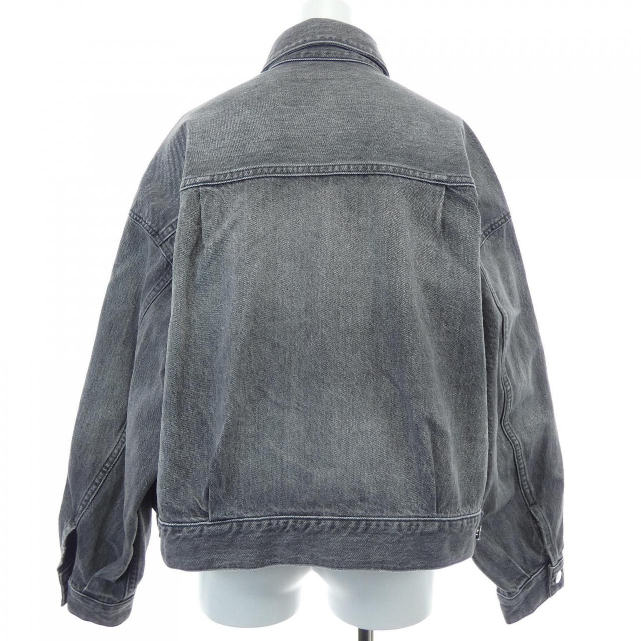 Other Other Red Card Denim Jacket Textile Outerwear DUTY FREE for USA Size ONE SIZE - 2 Thumbnail