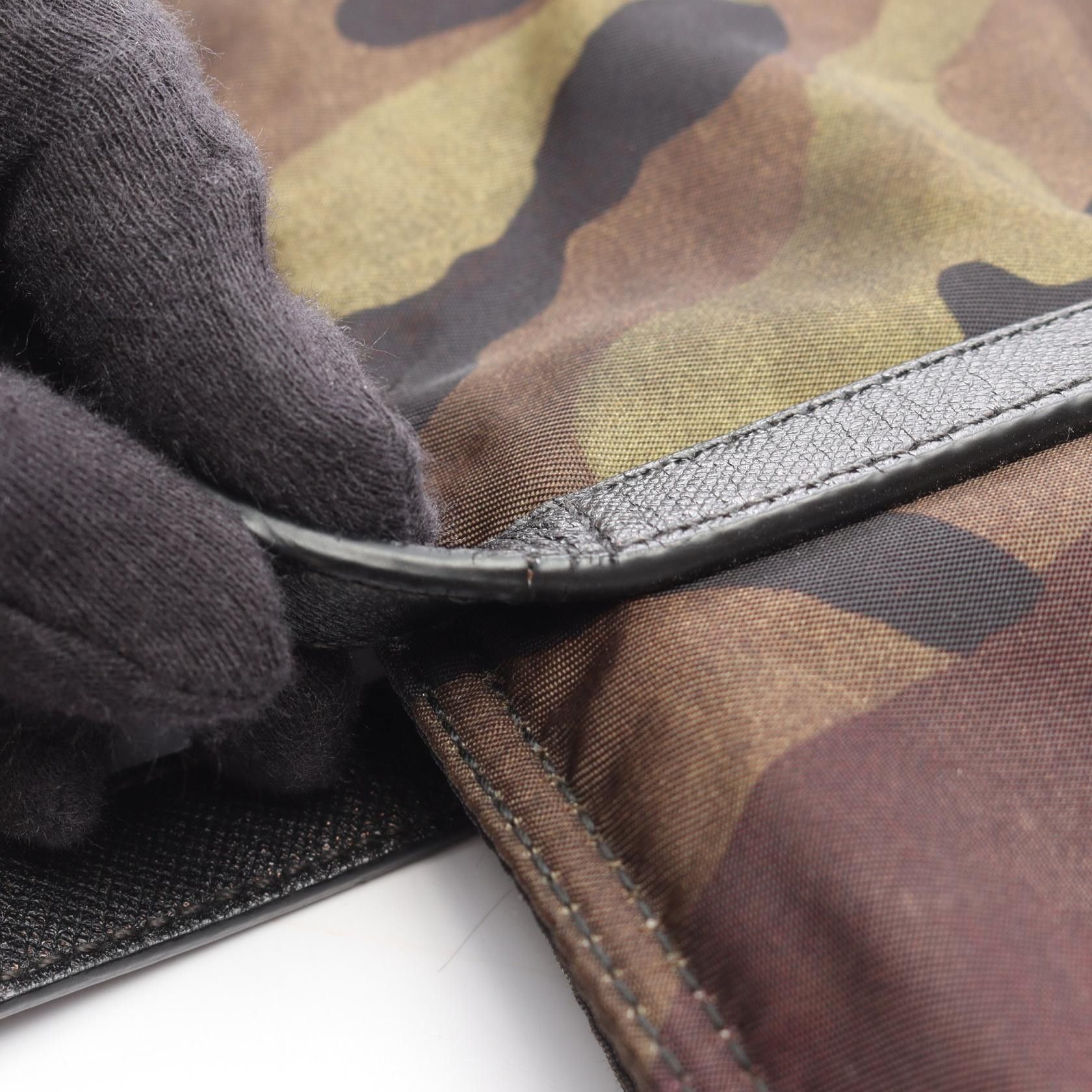 Prada Prada PRADA Camouflage Nylon Saffiano Leather 2way Tote Bag Nylon canvas Tote Bag B2600A DUTY FREE for USA Size ONE SIZE - 6 Thumbnail