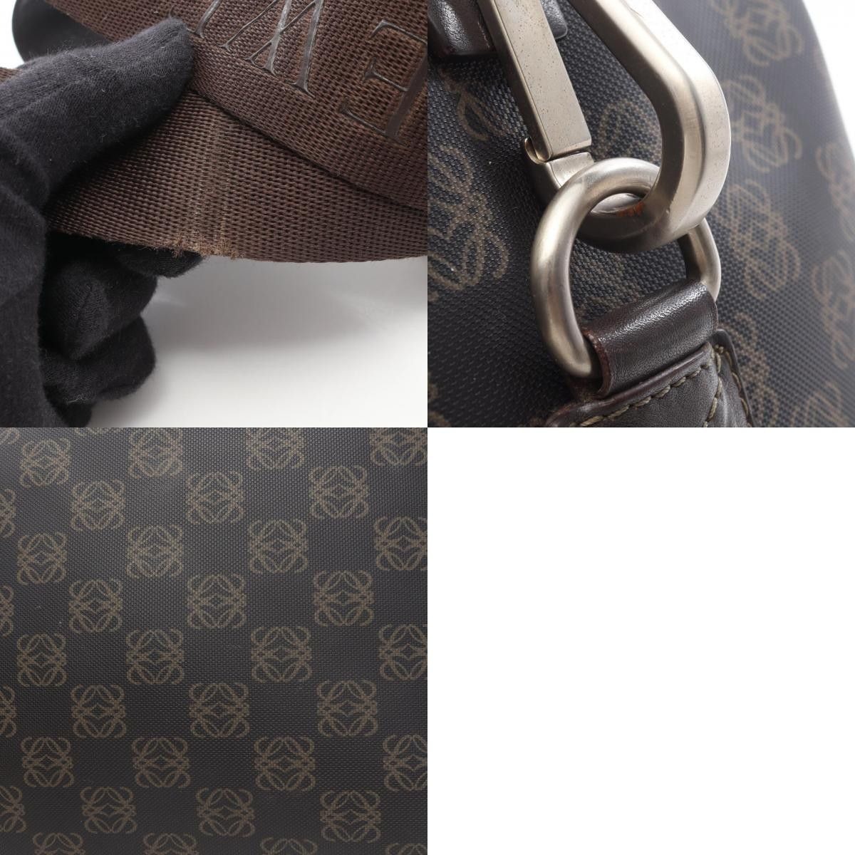 Loewe Loewe Loewe Anagram Coated Canvas Leather Shoulder Bag Textile Shoulder Bag DUTY FREE for USA Size ONE SIZE - 10 Thumbnail