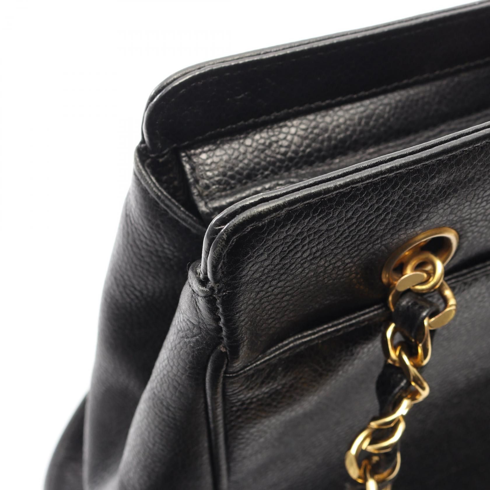 Chanel Chanel CHANEL Triple Coco Mark Grained Calf Tote Bag Leather Tote Bag DUTY FREE for USA Size ONE SIZE - 8 Thumbnail