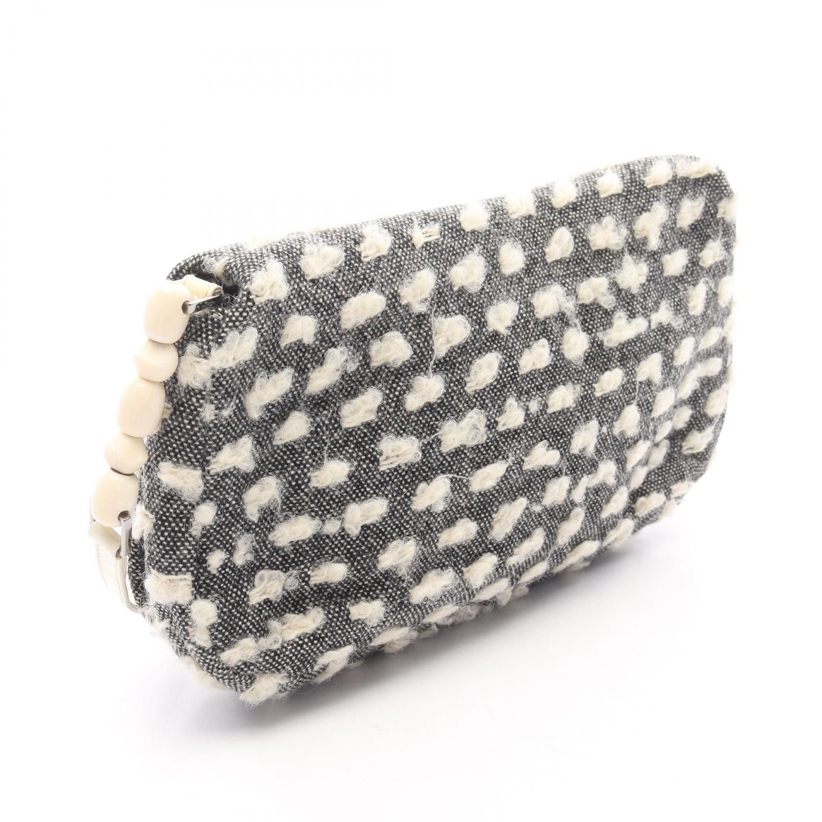 Dior Dior Dior Maris Pearl Wool Leather Shoulder Bag Textile Shoulder Bag DUTY FREE for USA Size ONE SIZE - 2 Thumbnail