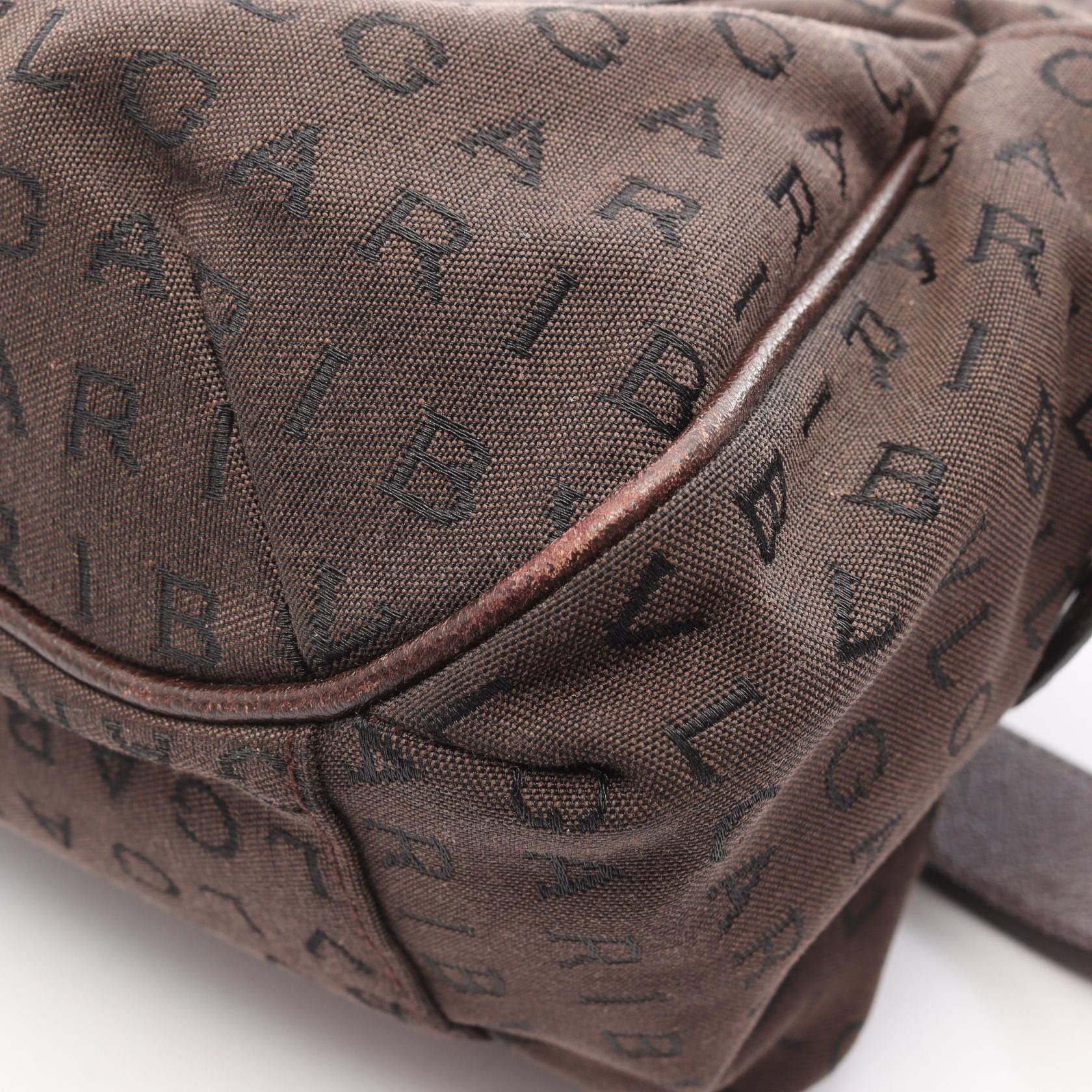Bvlgari Bvlgari Bvlgari Logo Mania Canvas Leather Shoulder Bag Leather Shoulder Bag DUTY FREE for USA Size ONE SIZE - 6 Thumbnail