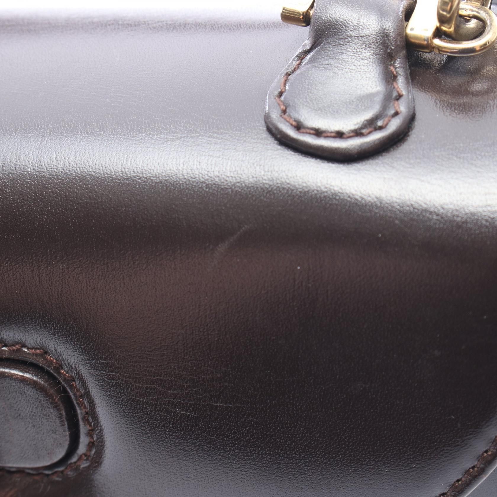 Gucci Gucci Gucci Bamboo Leather 2way Handbag Leather Handbag 00020460188 DUTY FREE for USA Size ONE SIZE - 7 Thumbnail