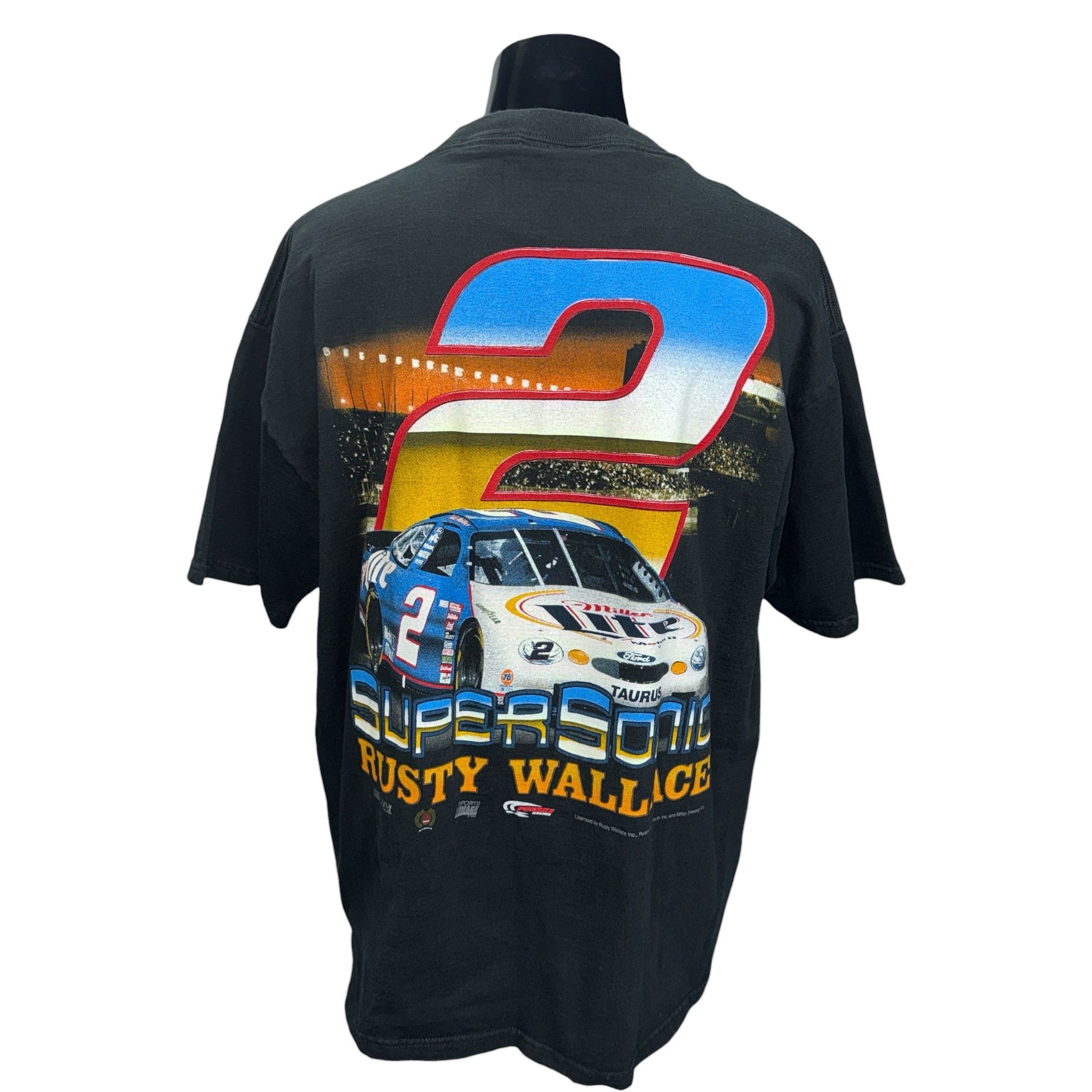 Chase Authentics Chase Authentics 90s SUPERSONIC RUSTY WALLACE T-Shirt Size L Size US L / EU 52-54 / 3 - 2 Thumbnail